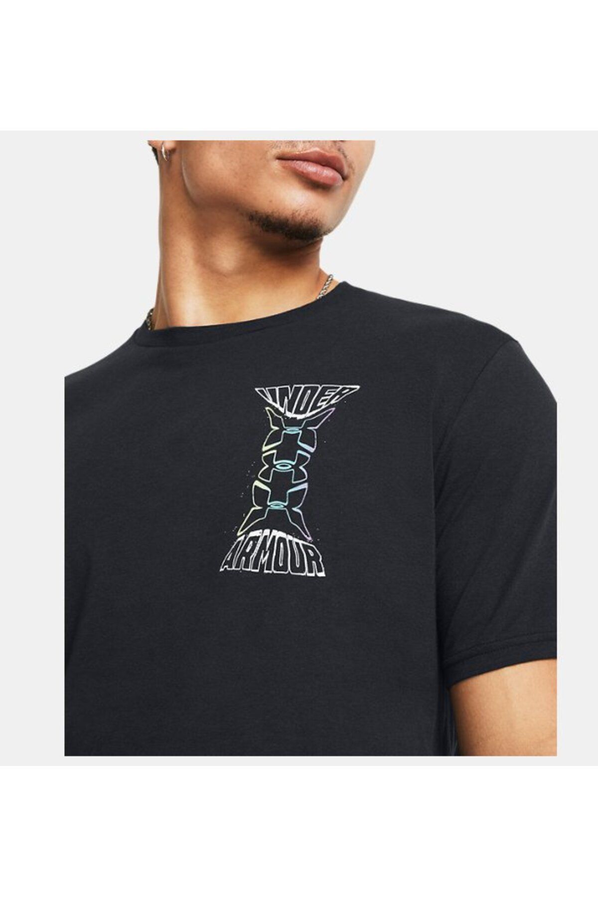 تی شرت مشکی مردانه Dusk UA به Dawn Skul Short ارسال 1382833 001 Under Armour