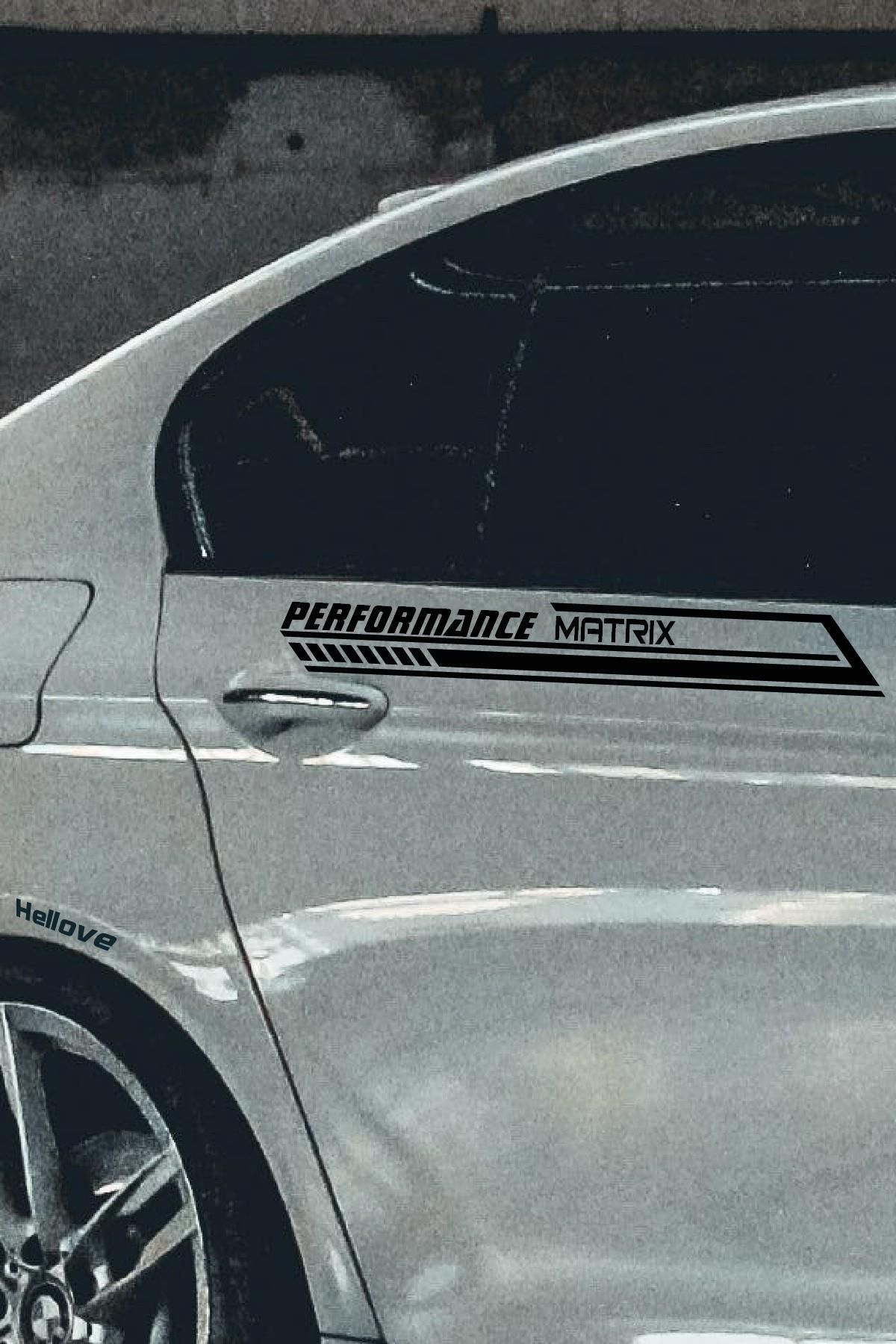 Hellove-Hyundai Matrix Side Strip Performance Auto Car Sticker Right and Left Black 55*16 Cm 5