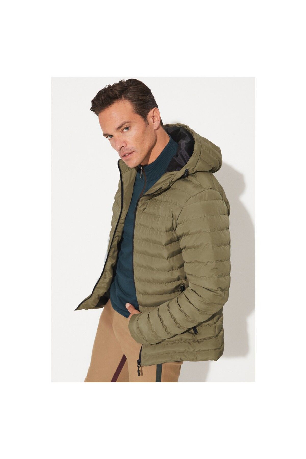 Khaki sports outlet jacket