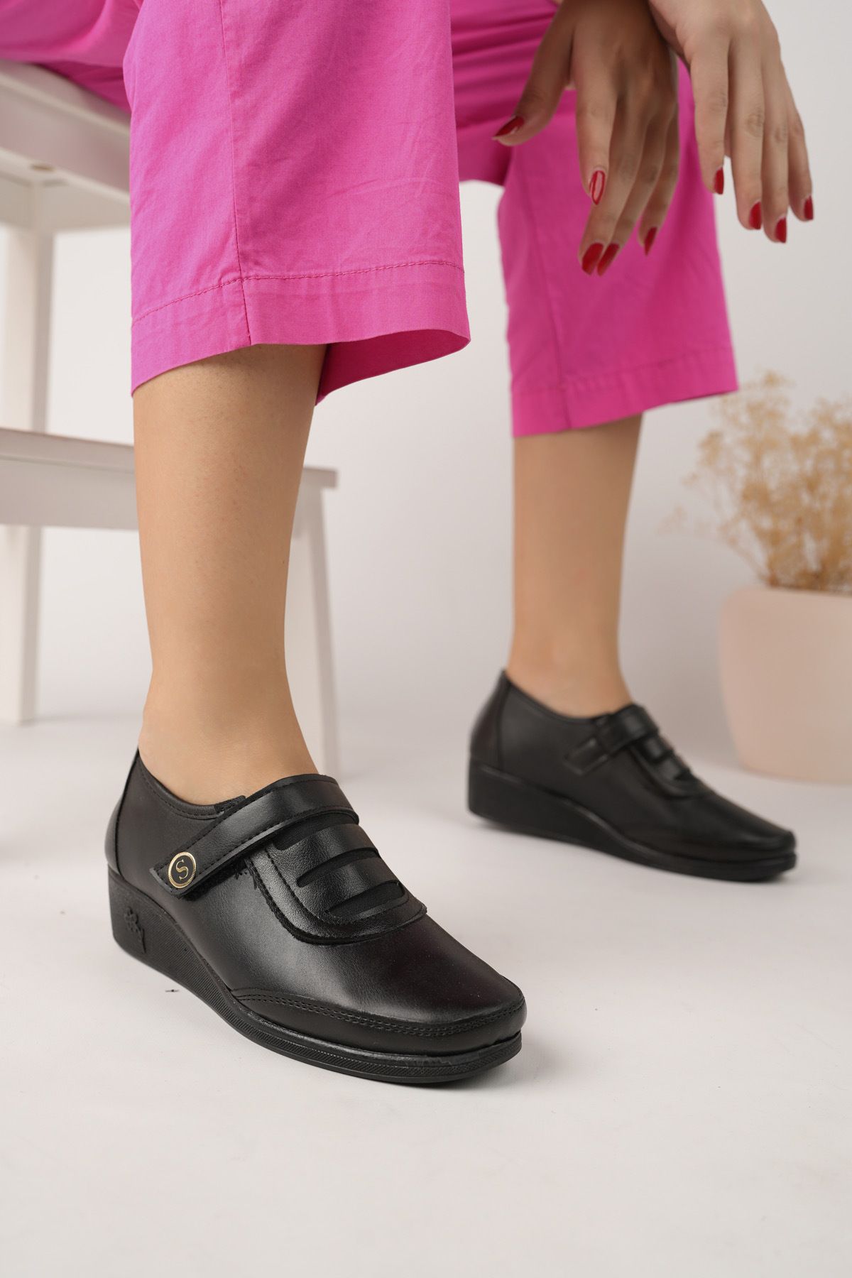 Women's orthopedic velcro shoes best sale