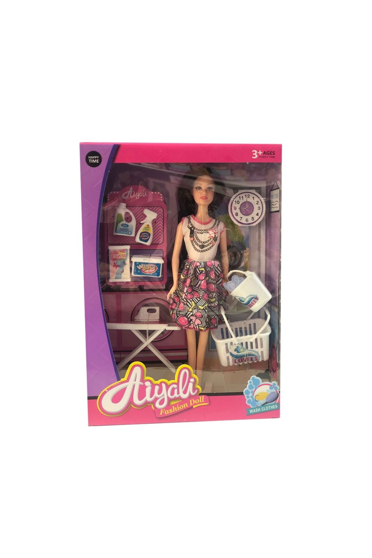 OYUNCAK STORE-دمية عارضة أزياء Aiyali ومجموعة التنظيف 2