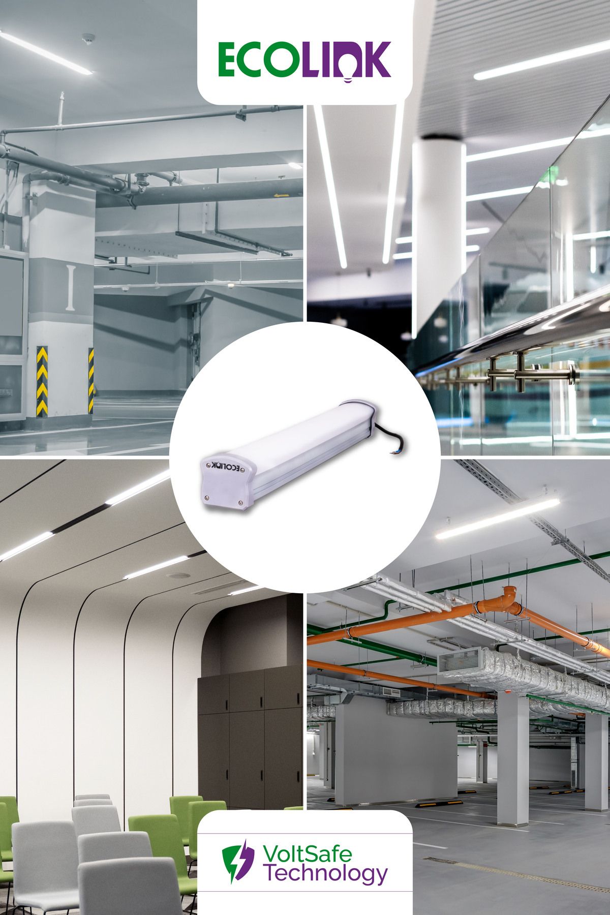 ecolink-ECOLINK by PHILIPS 34w Compatible ETANJ LUMINAIRE WHITE 6500K 4