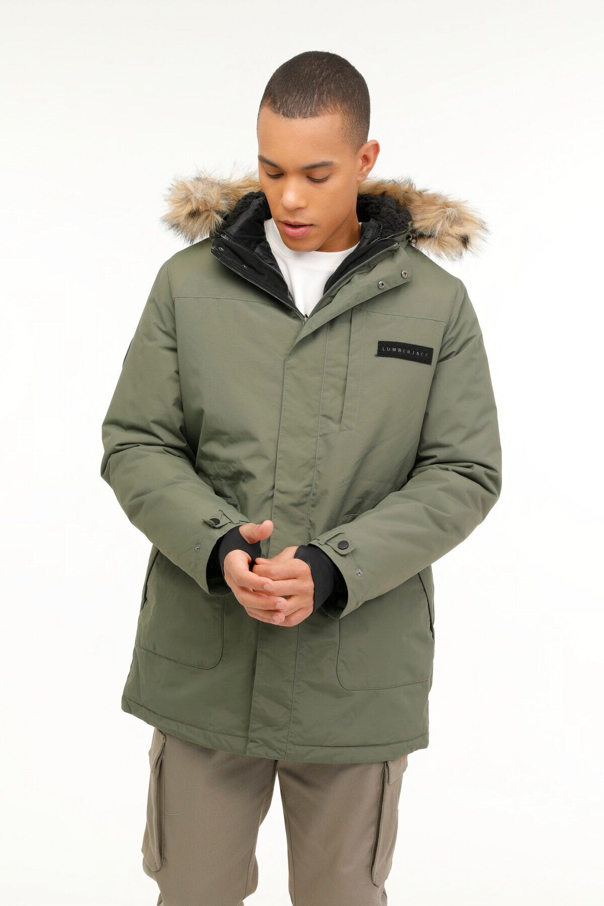 Lumberjack ML LUNAR 3LNR01 3PR Khaki Men s Long Coat Trendyol