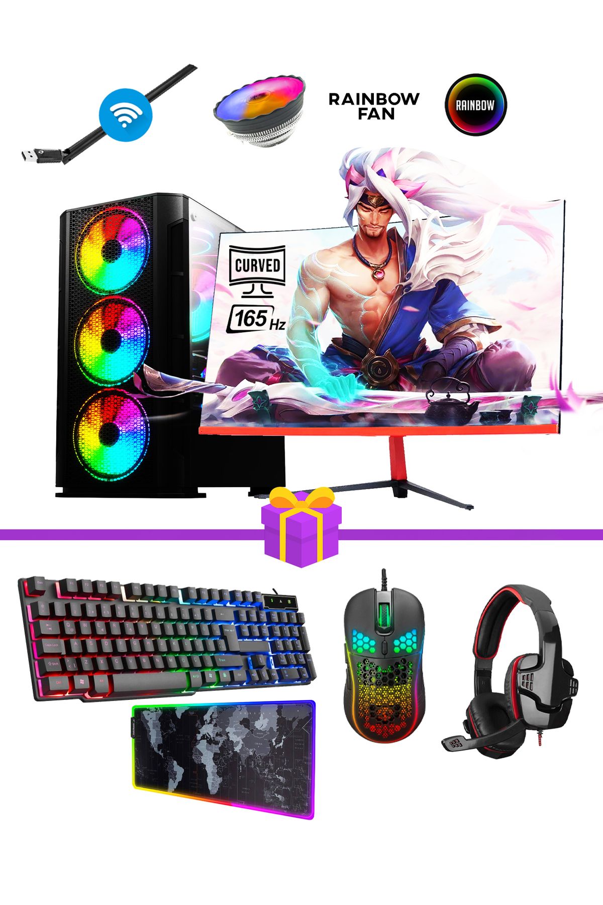 Similar X10 Ryzen 5 3600 32gb Ram 512gb Ssd Rx580 8gb 23.6 Curved Monitörlü Oyun Pc