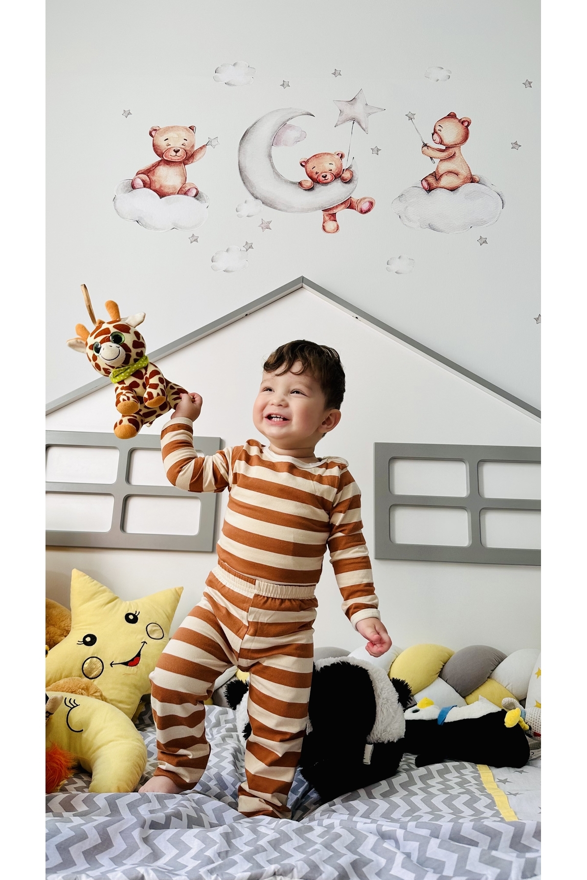 تی دی کالکشن بادی دخترانه و پسرانه آستین بلند با دکمه، ساخته شده از 100% پنبه، انعطافپذیر، پارچه شانه شده لیکرا تی دی کالکشن بادی دخترانه و پسرانه آستین بلند با دکمه، ساخته شده از 100% پنبه، انعطافپذیر، پارچه شانه شده لیکرا