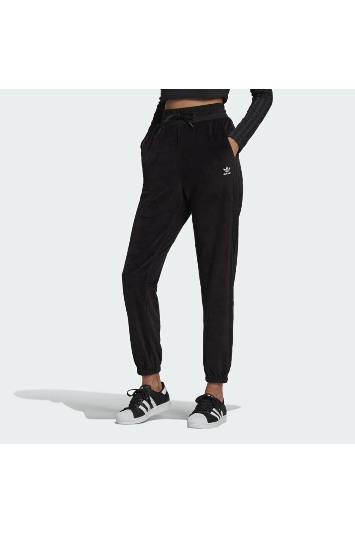 Adidas black 2024 skinny joggers