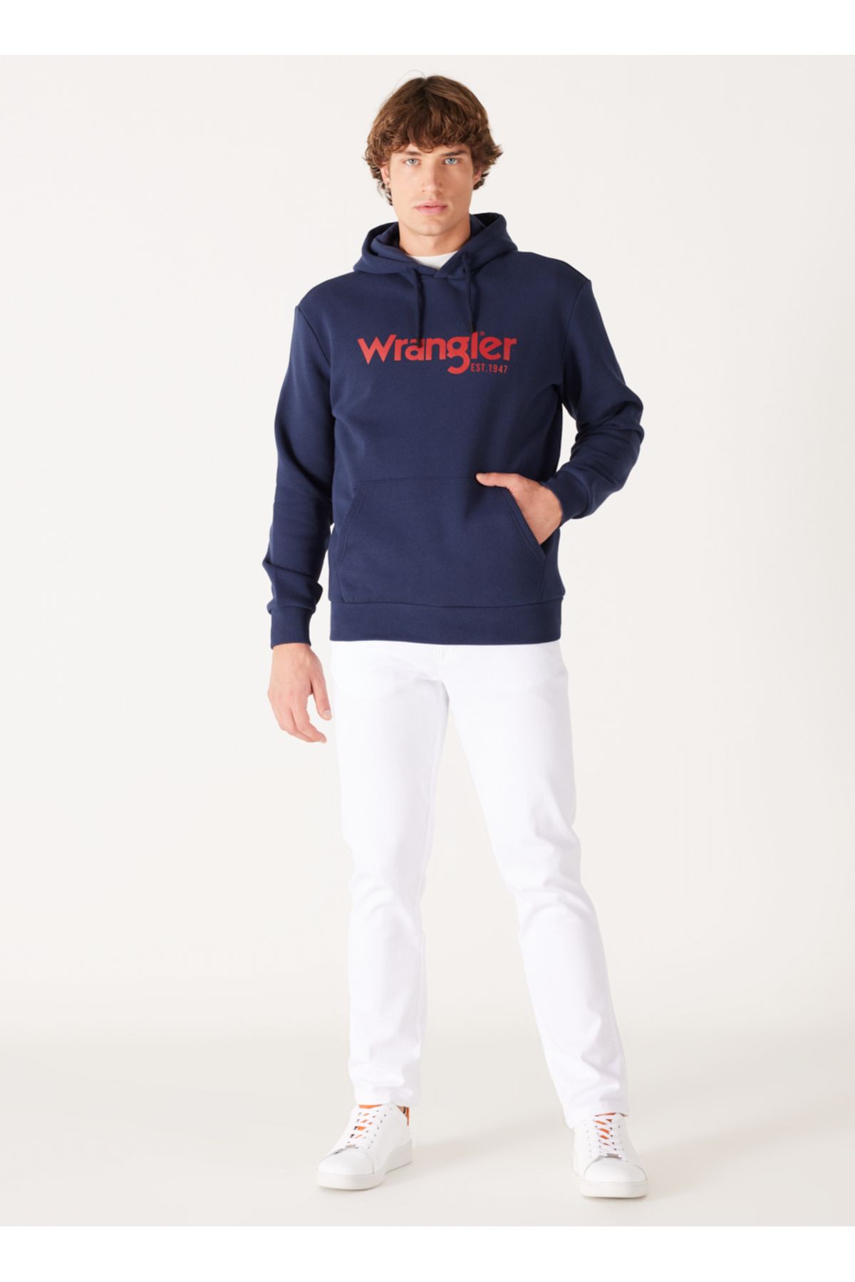 سویشرت آبی مردانه پیراهن کتانی برش معمولی مناسب Wrangler