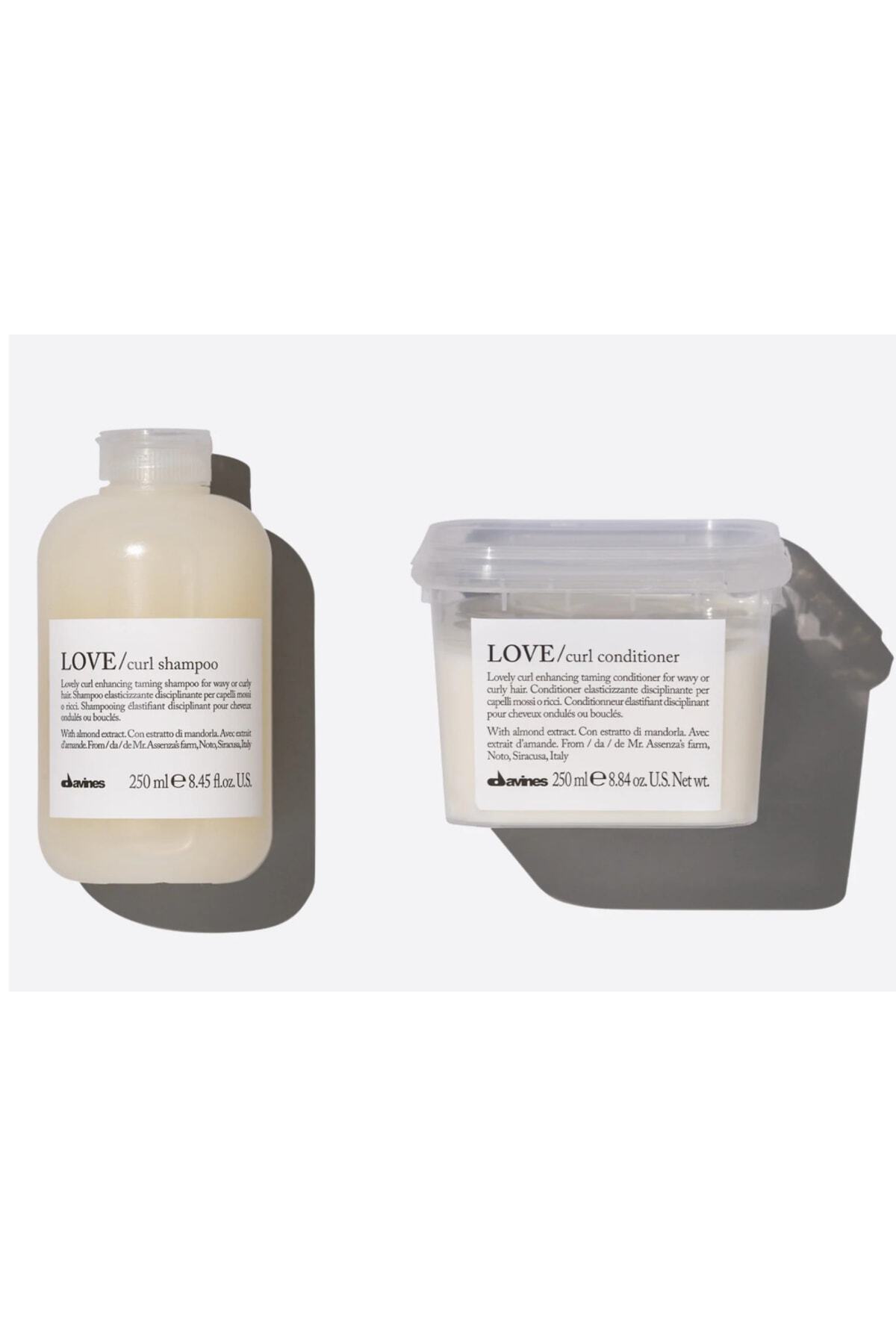 Davines DAVİNES - Love Perfectly Enhanced Defined Moisturized Curls Set Shampoo + Conditioner Bakım Ürünü. — ĞPLOKIJUHYT