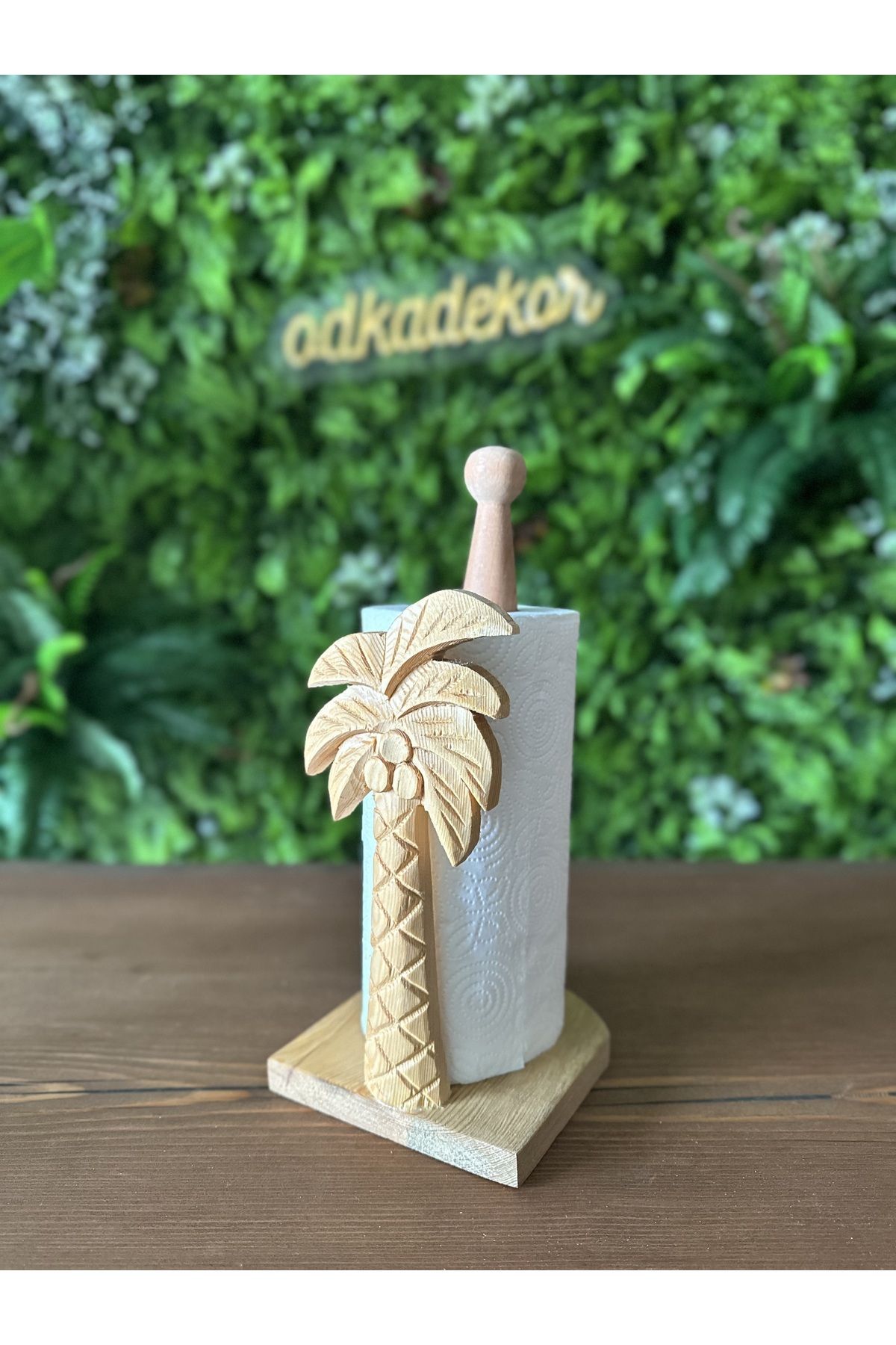 Palm tree shop napkin holder