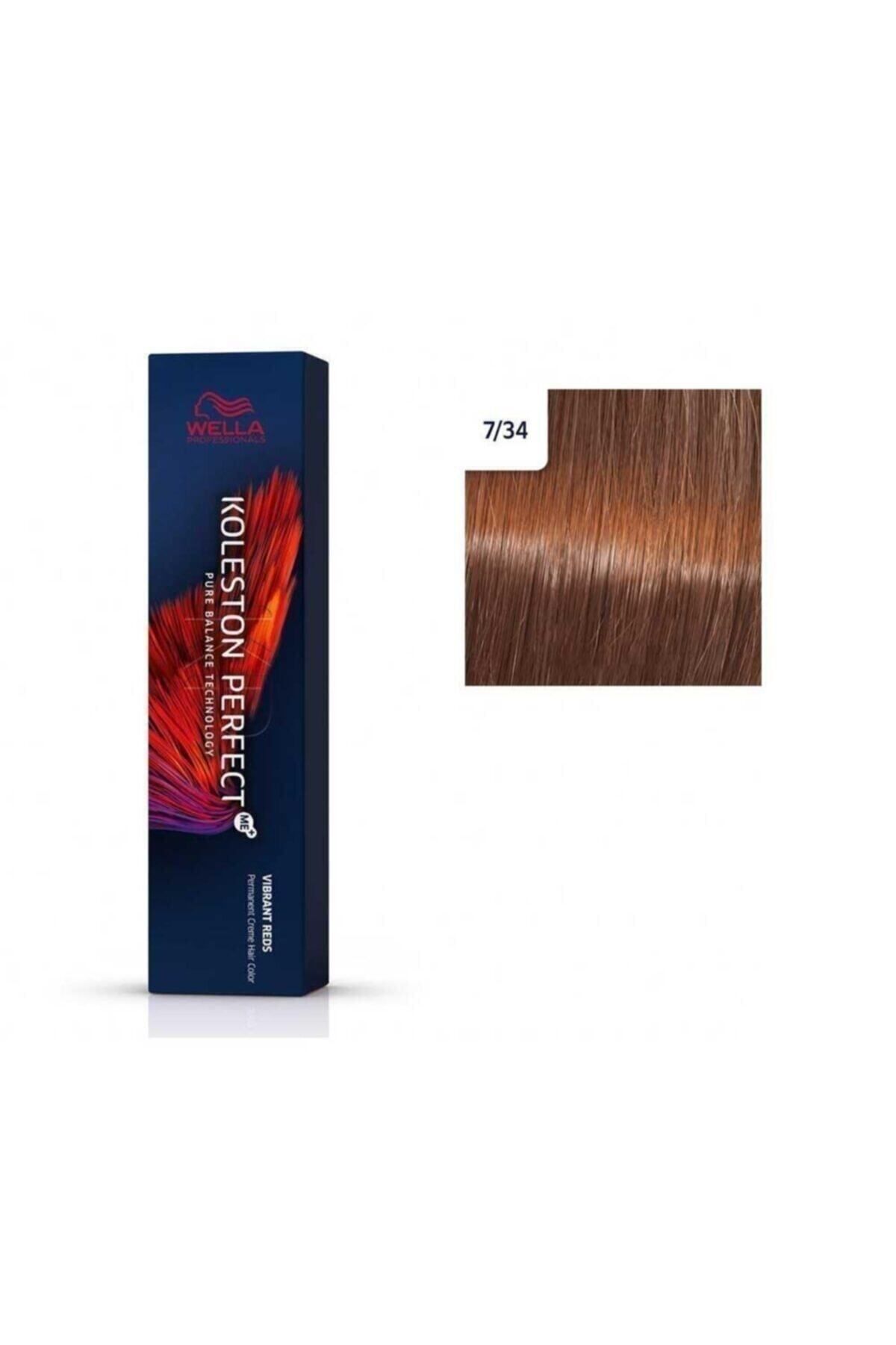 رنگ مو سفید مردانه و زنانه Koleston Perfect Reds پر جنب جوش 7 34 مس بلوند دائمی 60 ml mehdem219 Wella