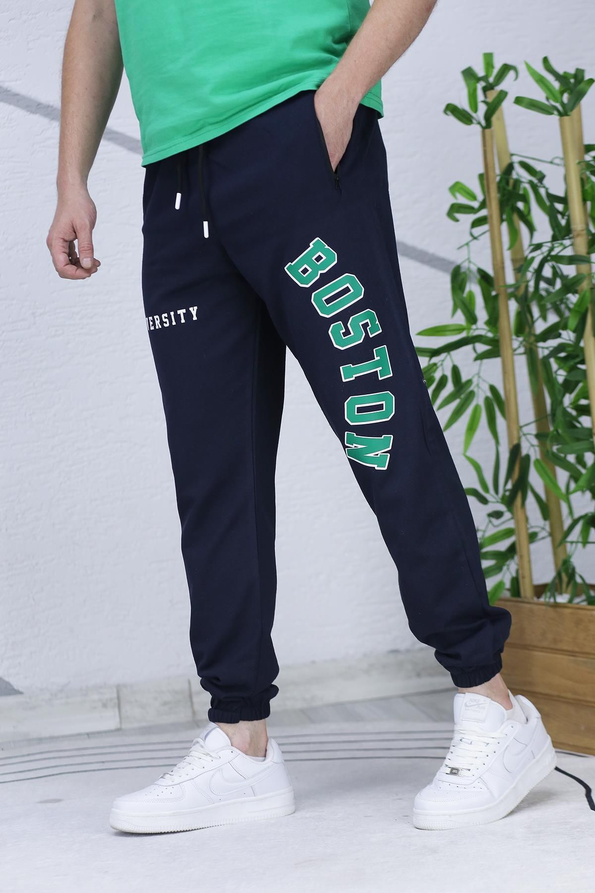 WAFRA Boston Printed Men s Summer Thin Sweatpants 07 Trendyol
