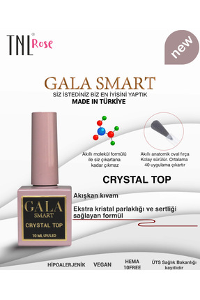 tnl professional Tnl Rose Gala Smart Ekstra Parlak Crystal Top Coat Kalıcı Oj...
