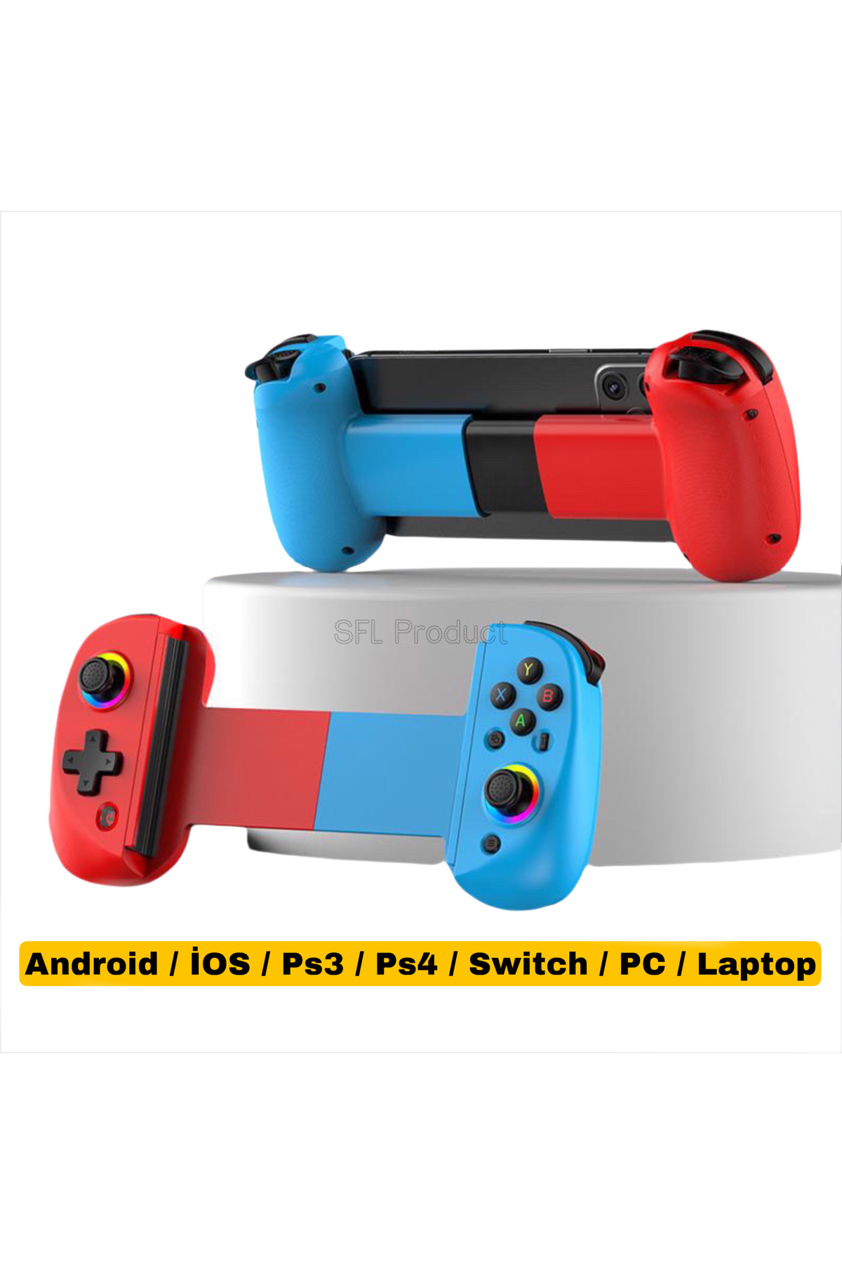 SFL Product Kablosuz Bluetooth Gamepad Telefonu Tablet Switch