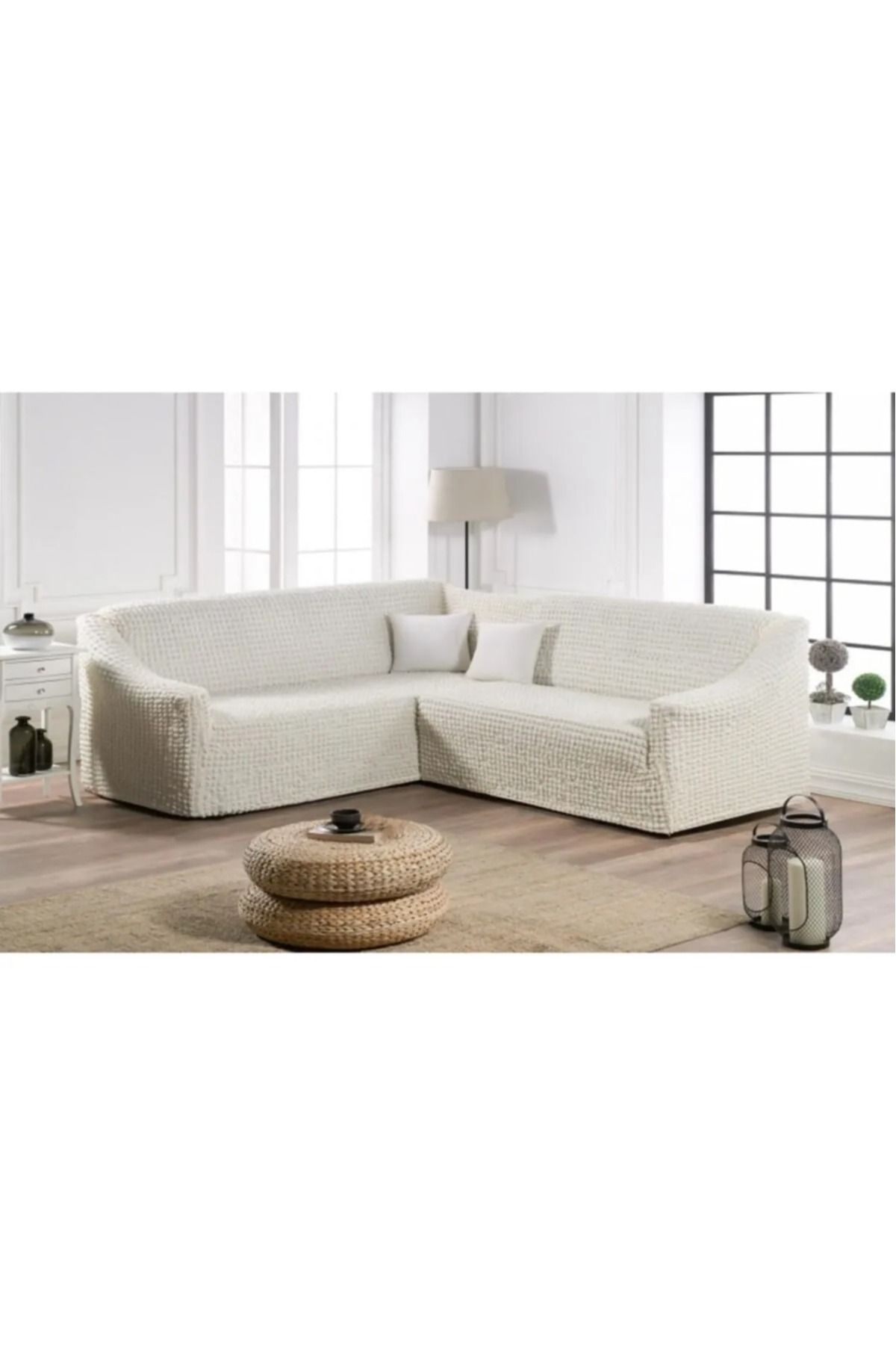 Eldost Ticaret Husa Canapea Coltar Eldost L - Fara Tiv, Invelita, Elastica, Standard 1 Bucata - One Size