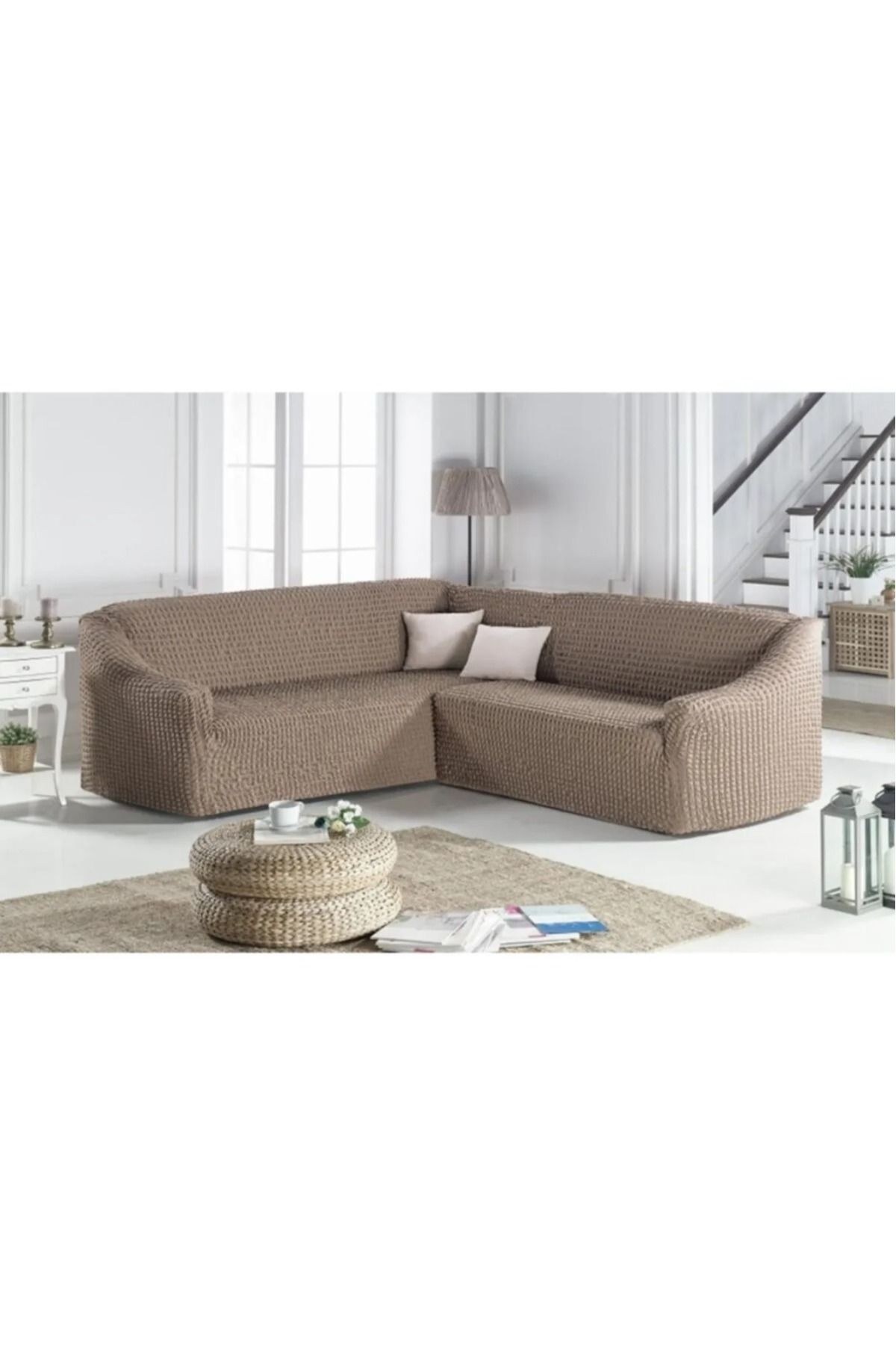 Eldost Ticaret Husa Canapea Coltar Eldost L - Fara Tiv, Invelita, Elastica, Standard 1 Bucata - One Size