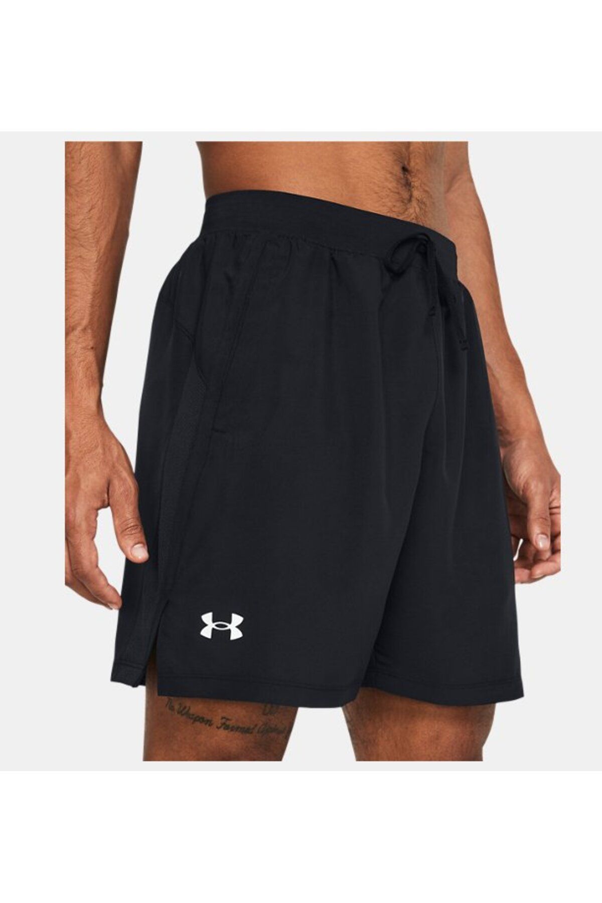 شورت ورزشی مشکی مردانه 7 اینچ UA بدون راه اندازی 382622 001 Under Armour