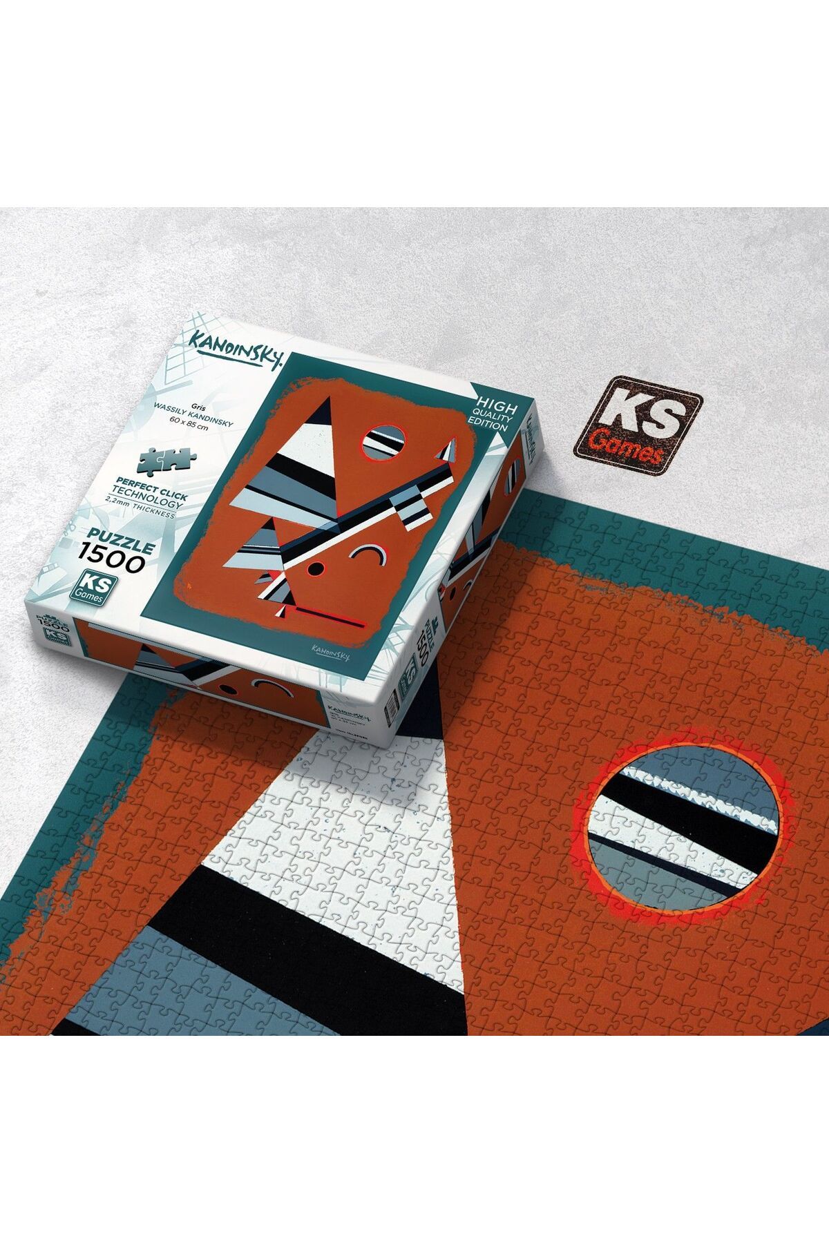 پازل خاکستری 1500 قطعه گریسم اورجینال Ks Games
