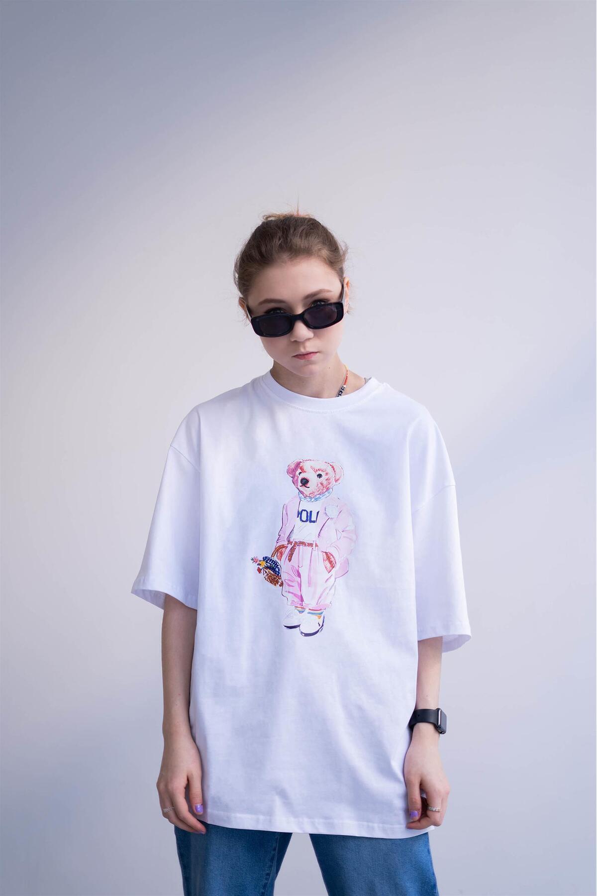 FANBOX SHOP-Unisex Teddy White Tshirt 5