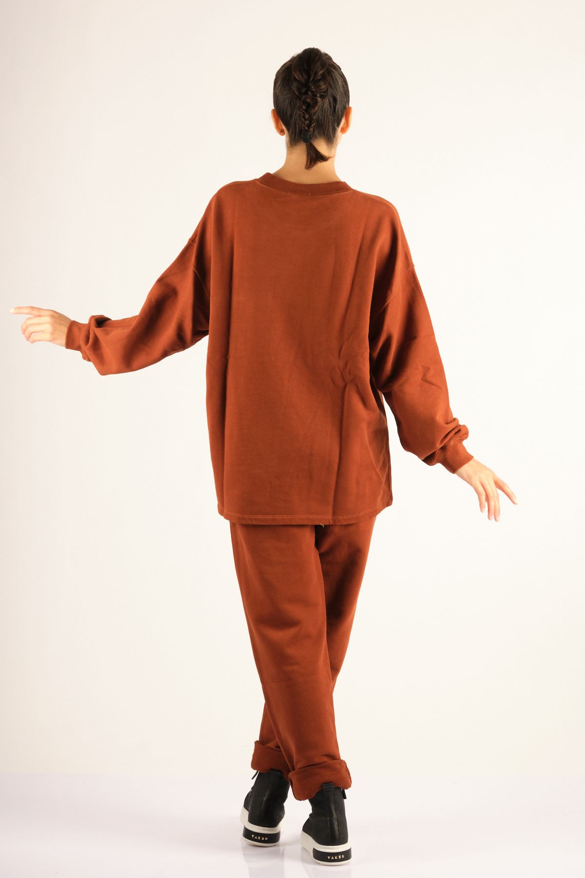 American Vintage Sweatpants Brown Normal Waist