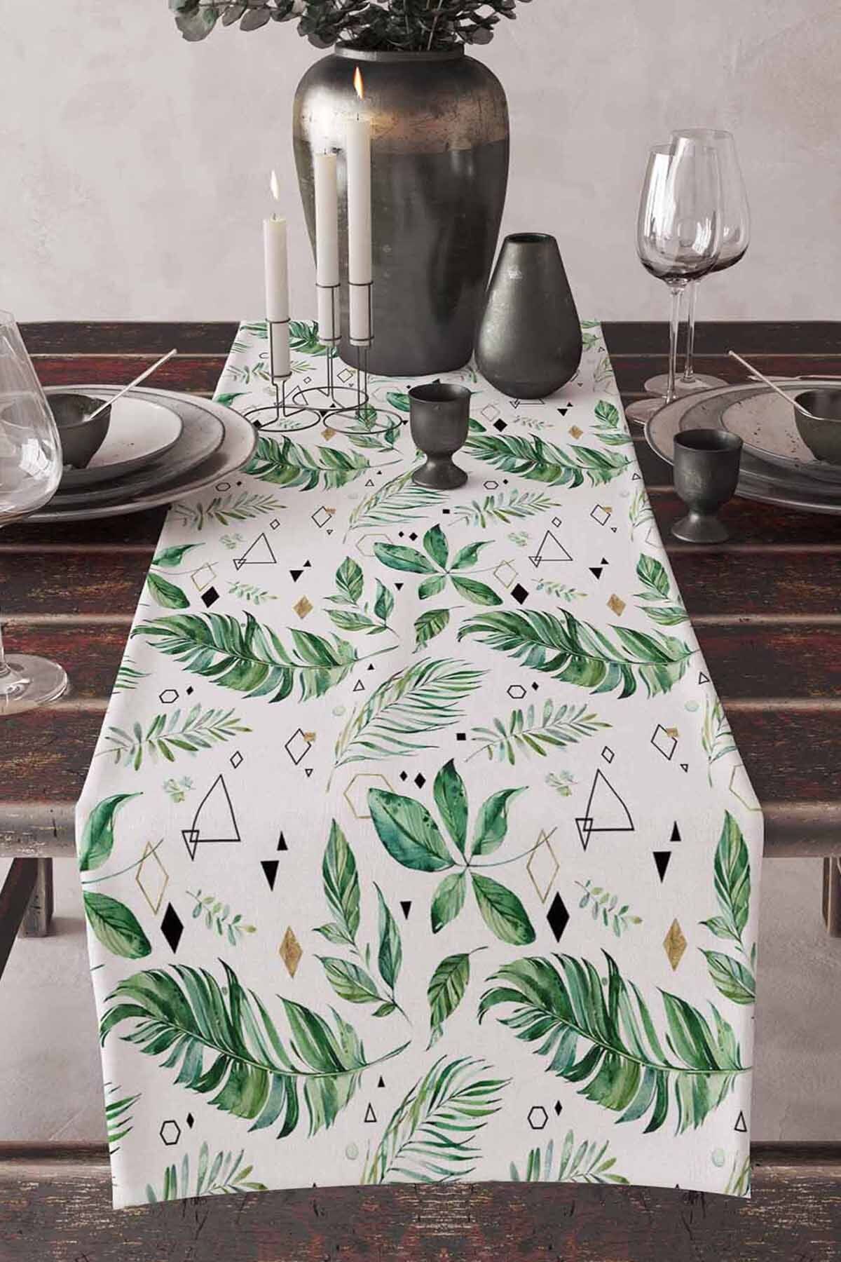 Green and white tablecloth new arrivals