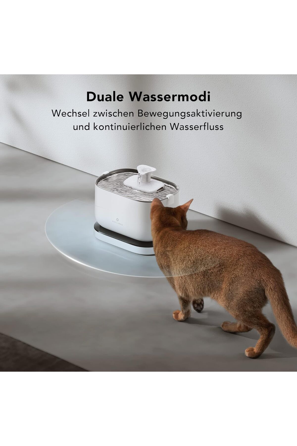petlibro-Cat fountain, wireless, BPA free, ultra-quiet, with motion sensor, Dockstream battery operated 7