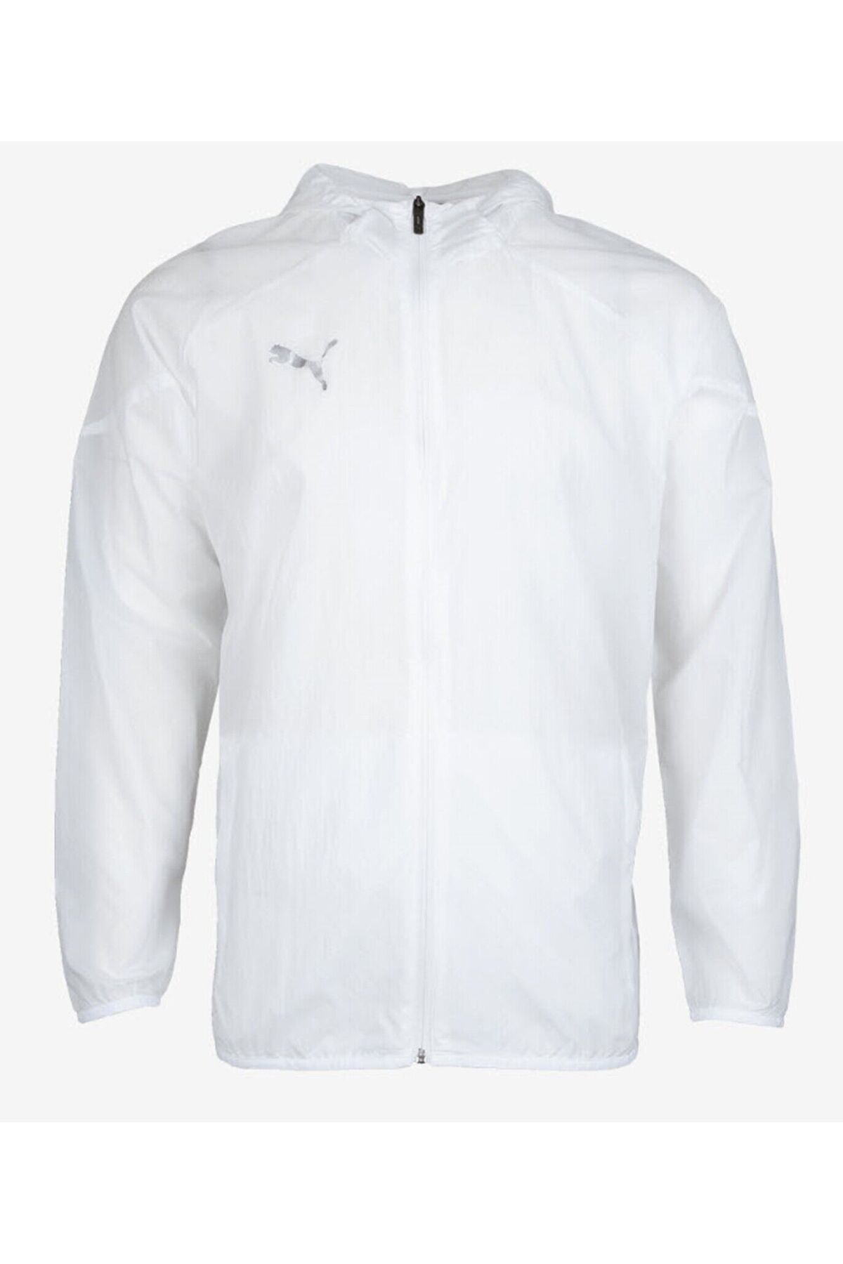 Puma white windbreaker hotsell