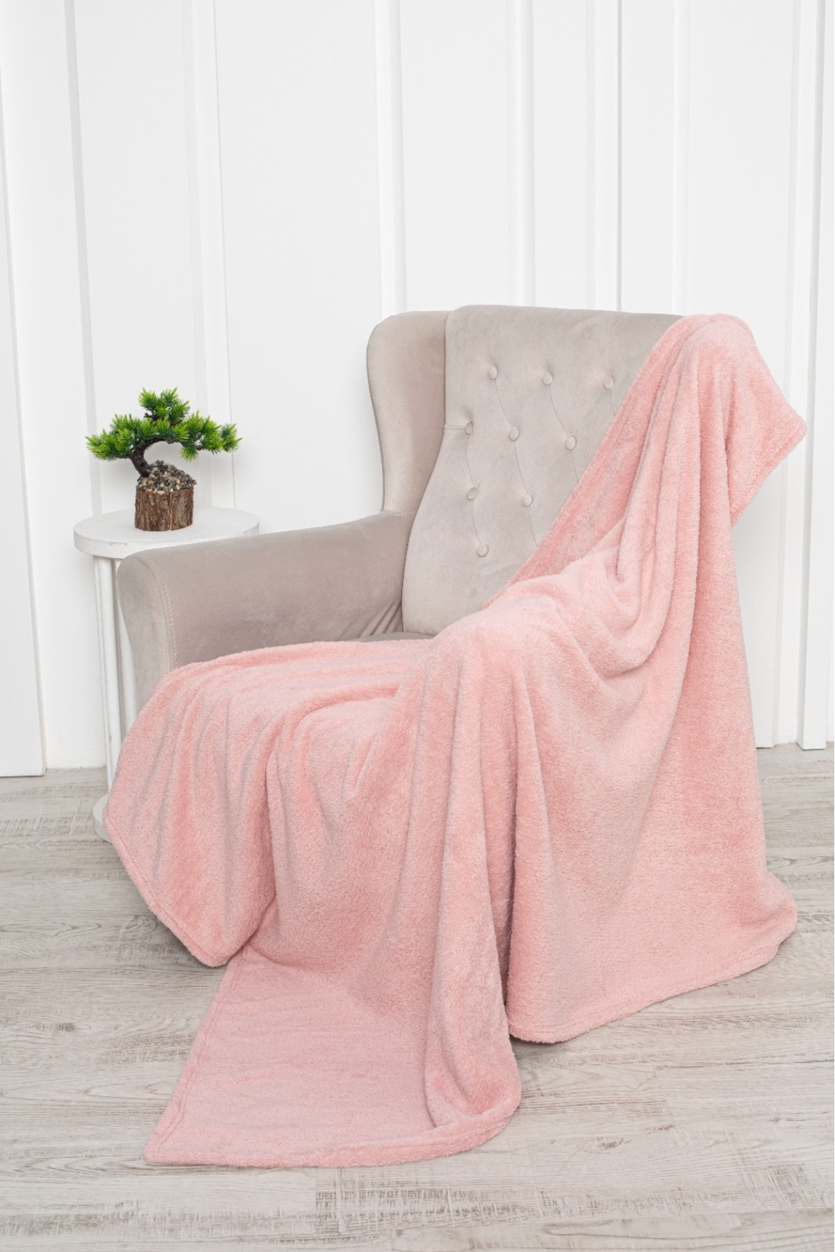 İzolli Pembe Renk Tek Kişilik Yumuşak Wellsoft TV Battaniyesi