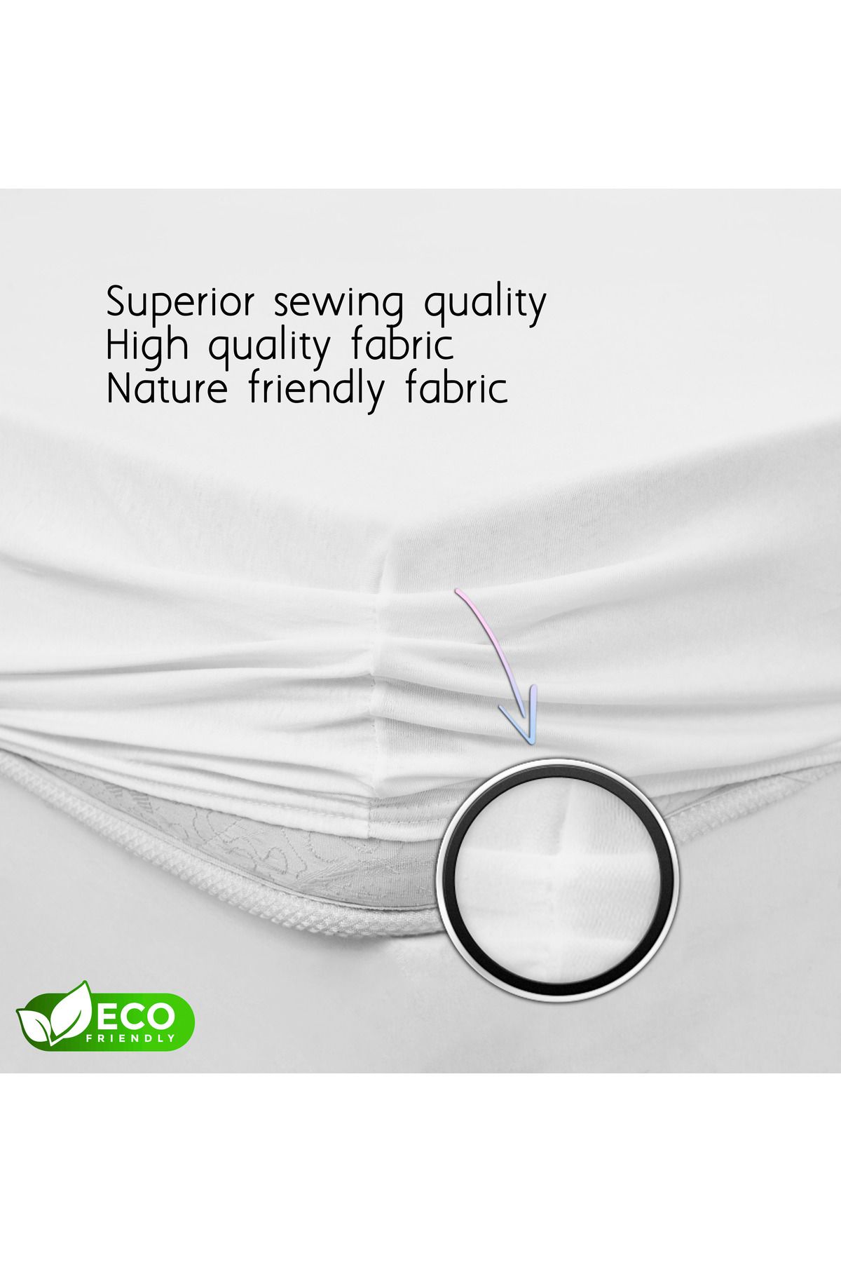 ATACA TEKSTİL-Single Person Elastic Sheet Quality Fabric 100% Cotton, Sheet Cover Set, Breathable Fabric 100x200 4