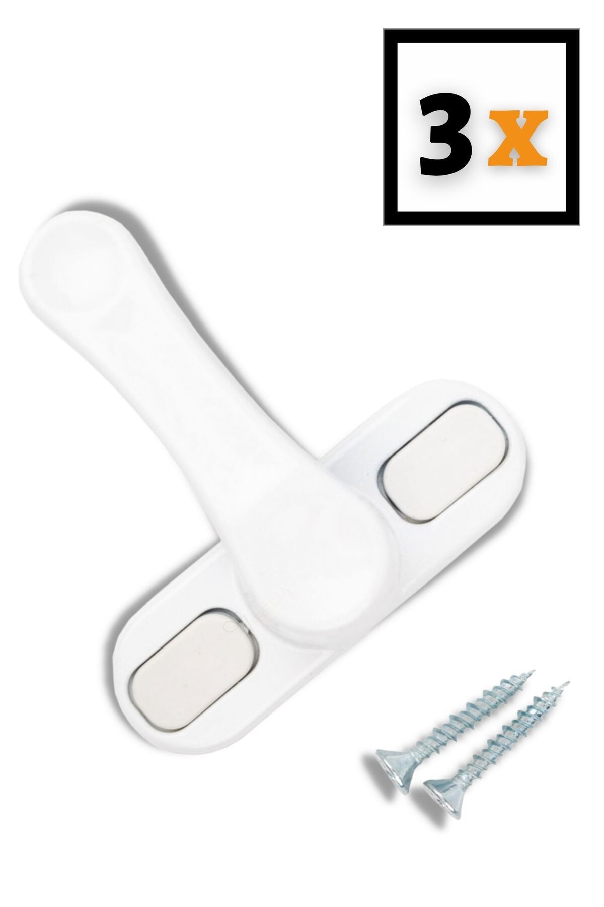 Viselia-White Window Safety Lock Pimapen Window Lock Security Lock 3 Pieces 1