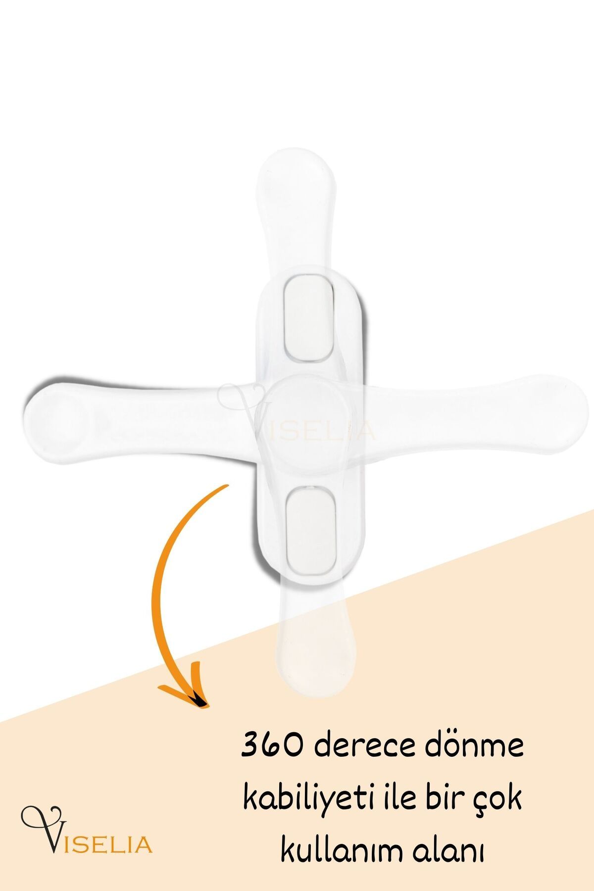 Viselia-White Window Safety Lock Pimapen Window Lock Security Lock 3 Pieces 5
