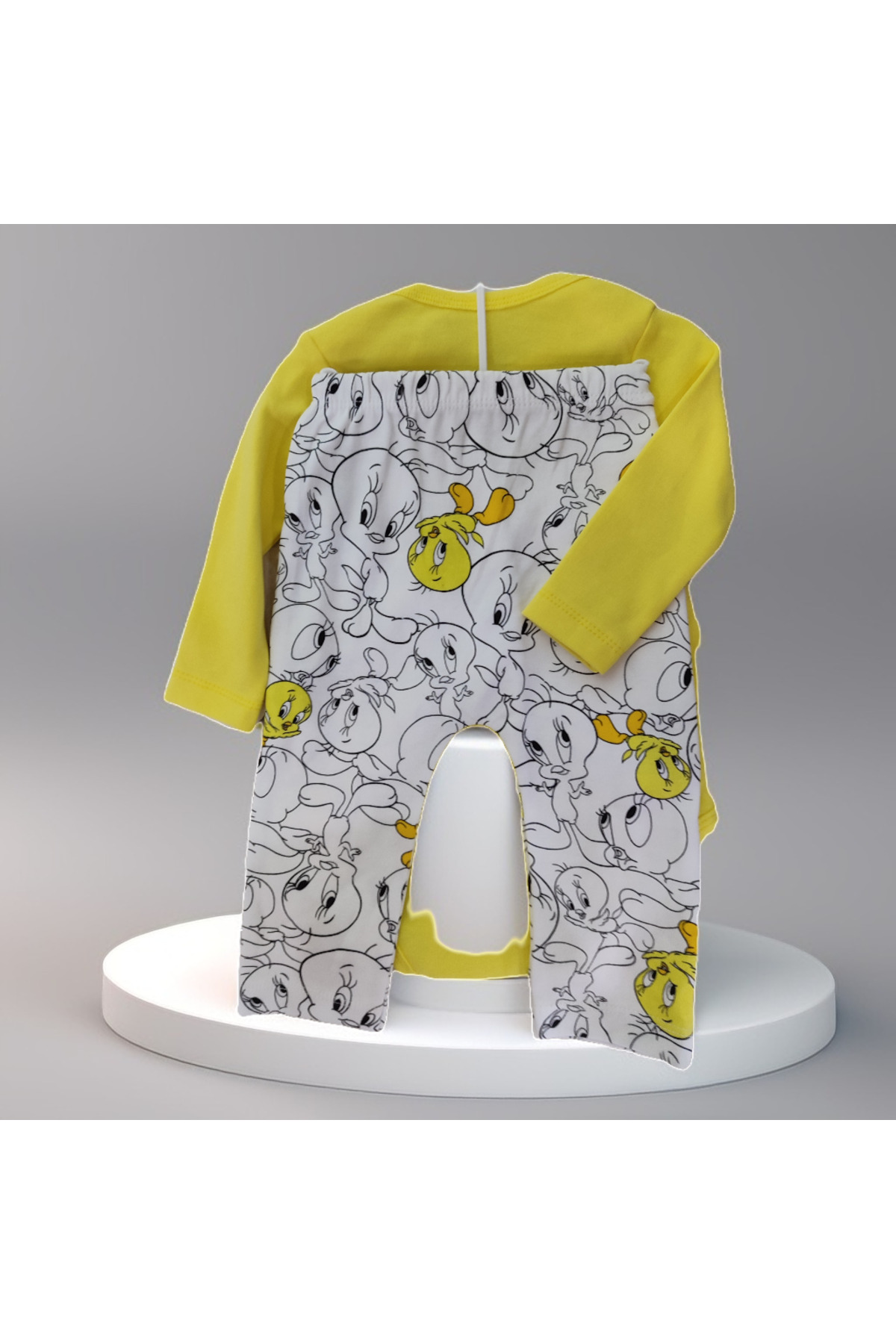 بادی نوزادی دخترانه زرد Monkabox | sevimli twity takım اورجینال - تصویر 2