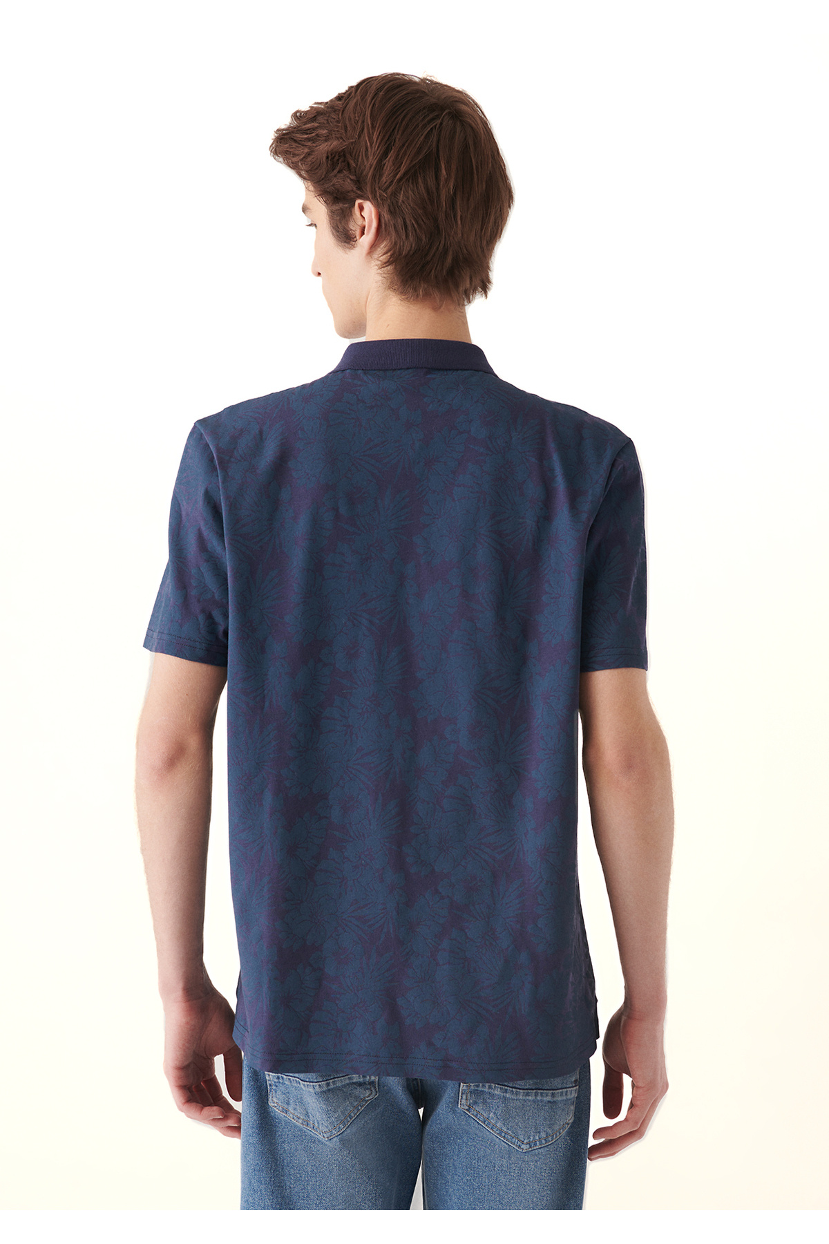 تیشرت مردانه آبی سرمه ای ماوی | 8810533 اورجینال - تصویر 4