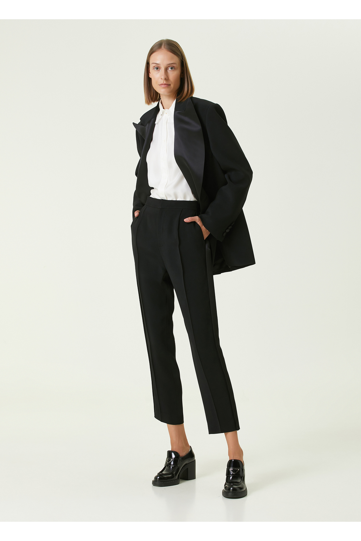 Dice Kayek Siyah Pileli Crop Pantolon Fiyatı, Yorumları Trendyol