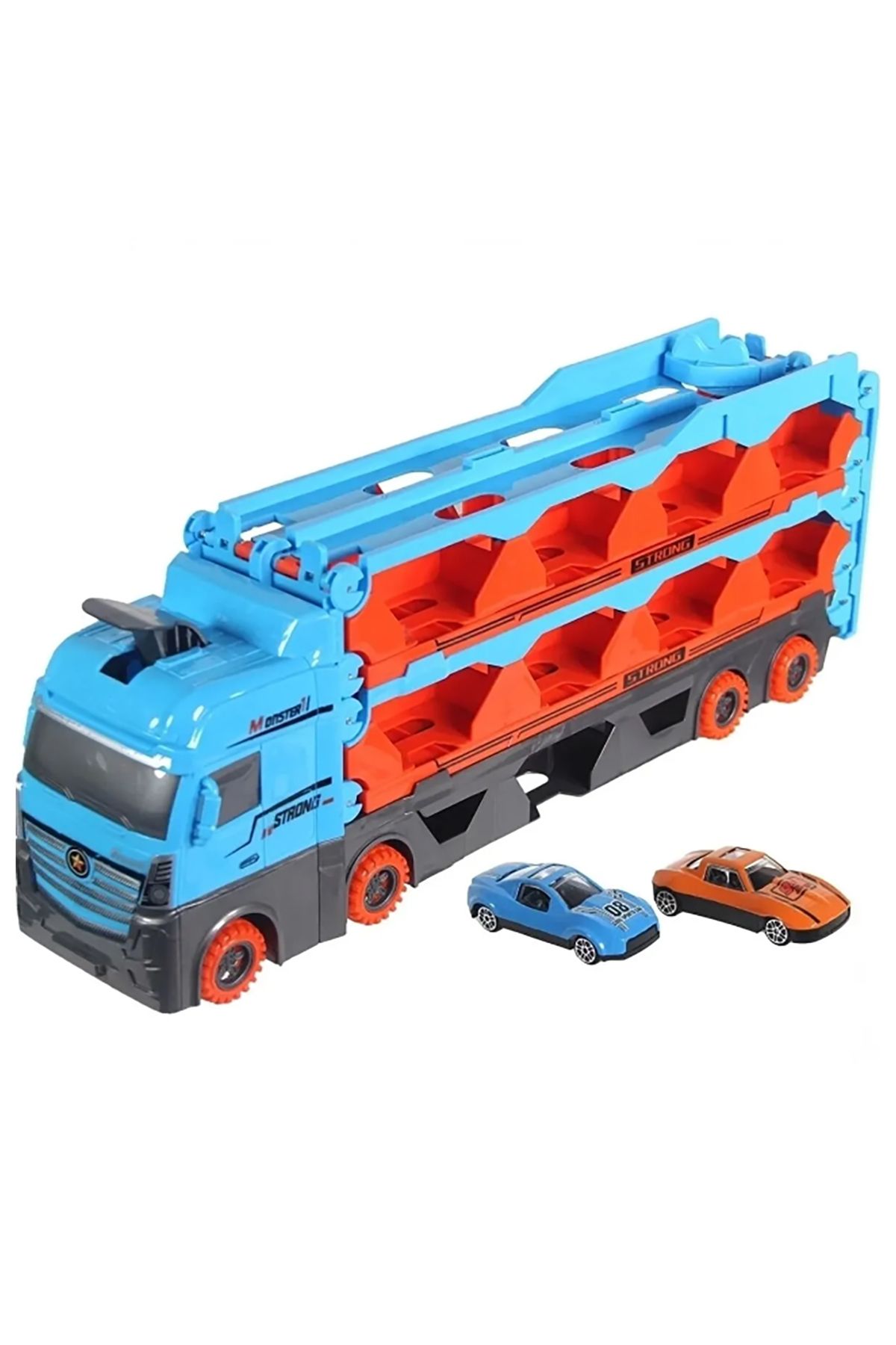 Prestij Toys Oyuncak Tır Yarış Pisti Özellikli Araç Taşıyıcı