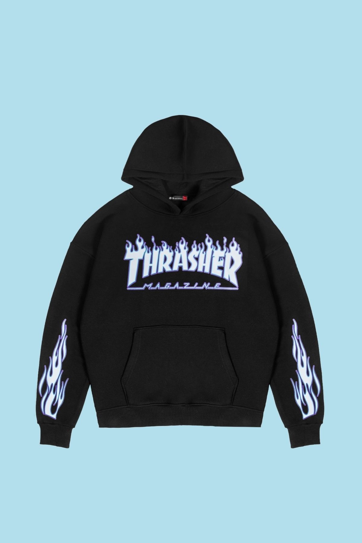 Supreme thrasher flame hoodie discount