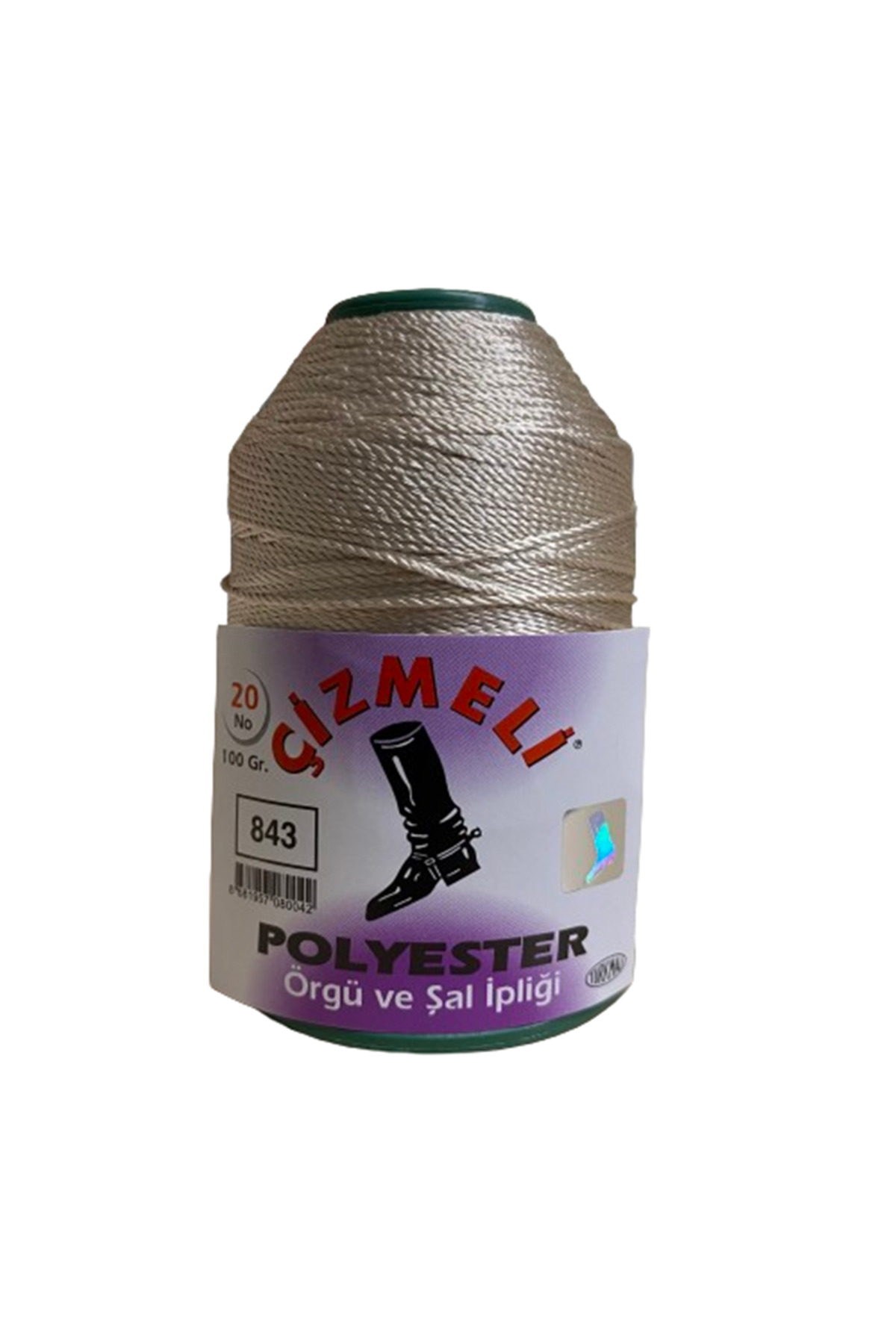 EleganTShoP Çizmeli Polyester Örgü ve Şal İpliği No:20 100 gr