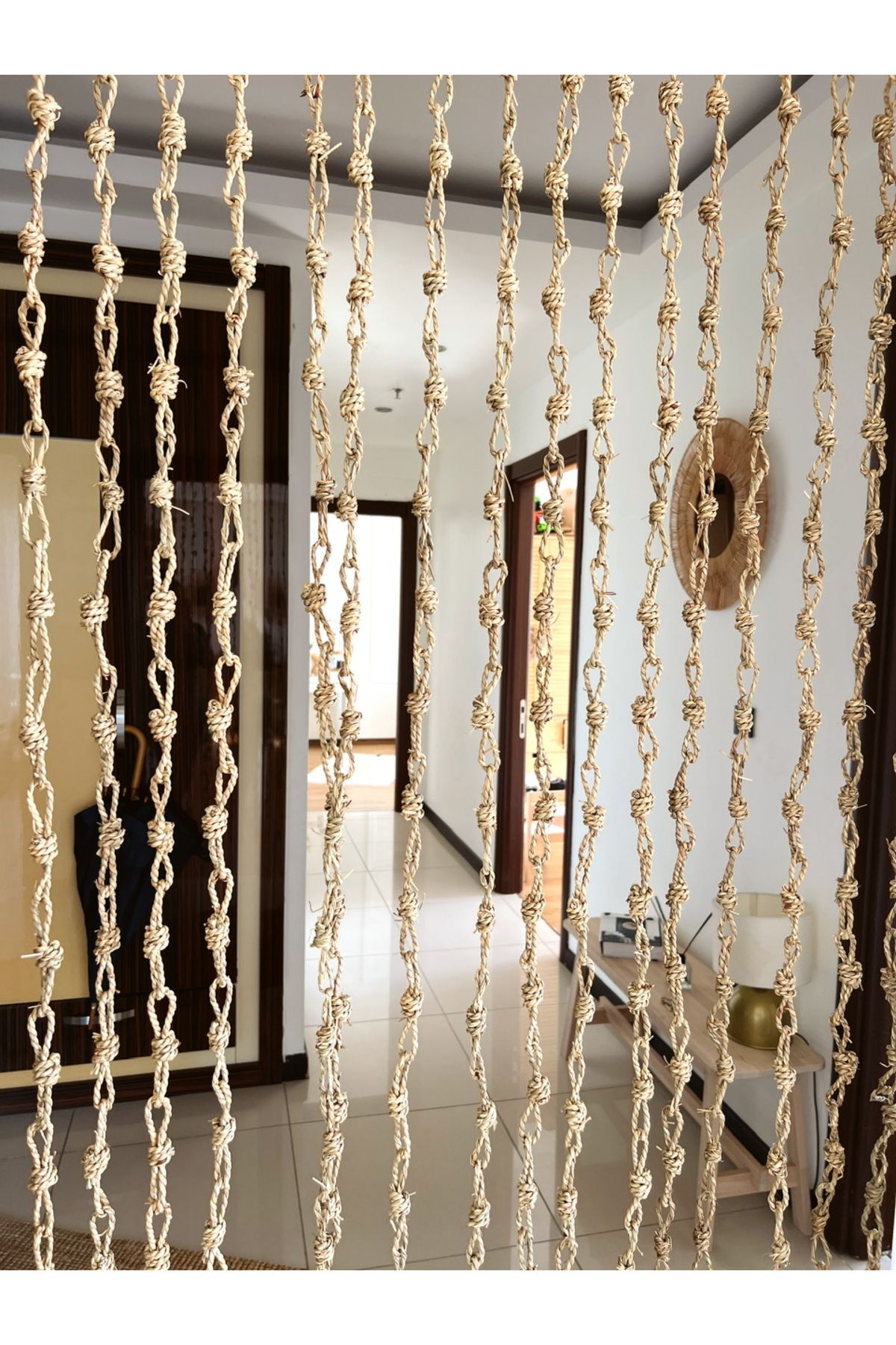 Gold chain shop curtain