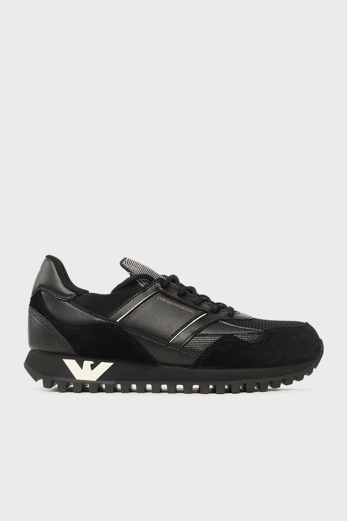 Emporio Armani Sneakers Black Flat Trendyol