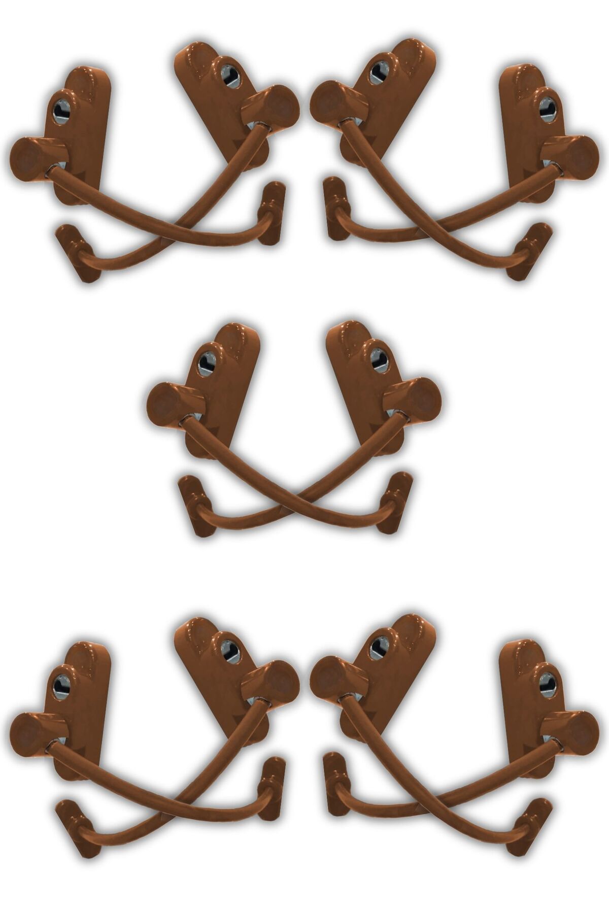 Keyed Steel Rope Window Child Lock Child Safety Lock 10 Pcs Light Brown