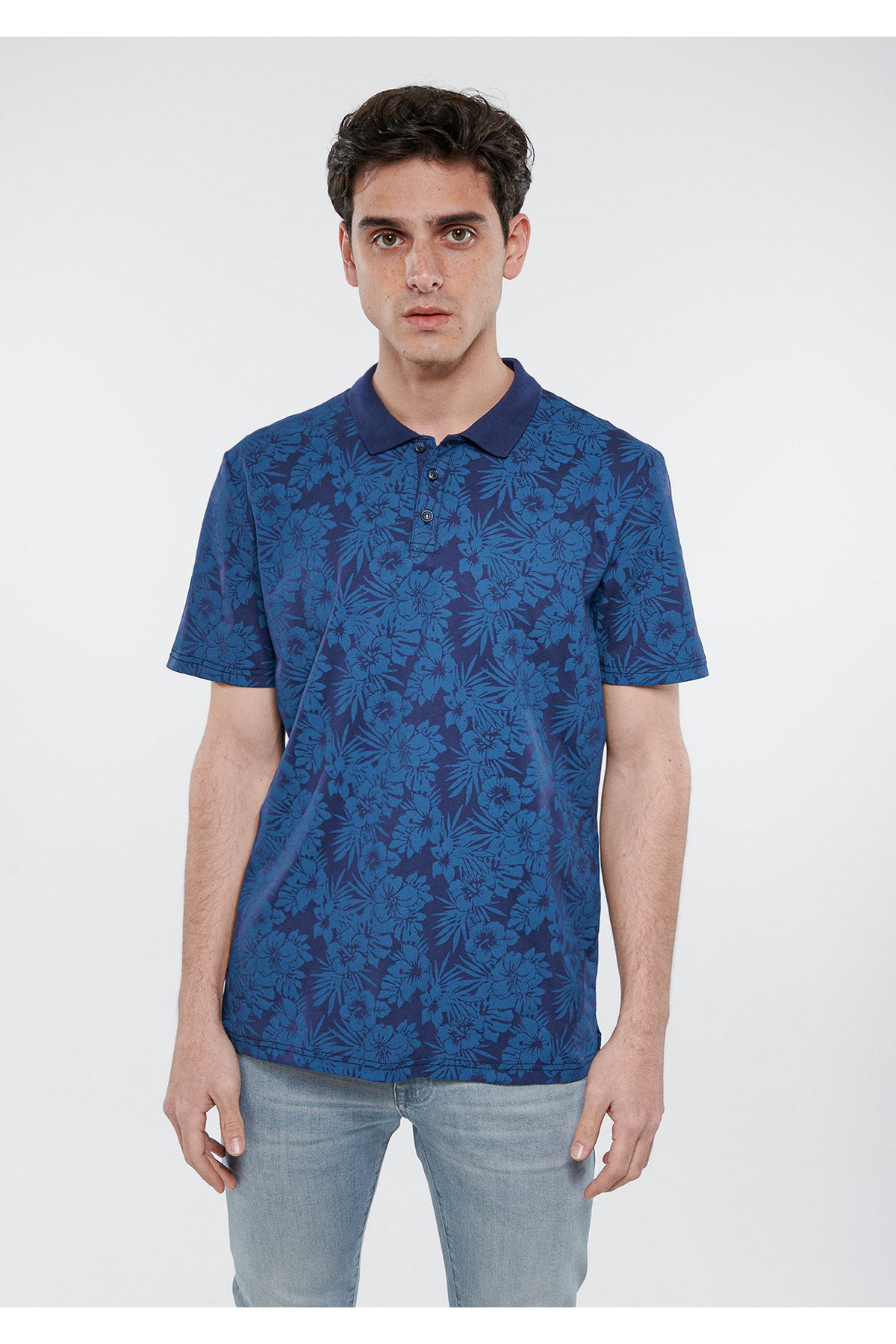 تیشرت مردانه آبی سرمه ای ماوی | 8810533 اورجینال - تصویر 2