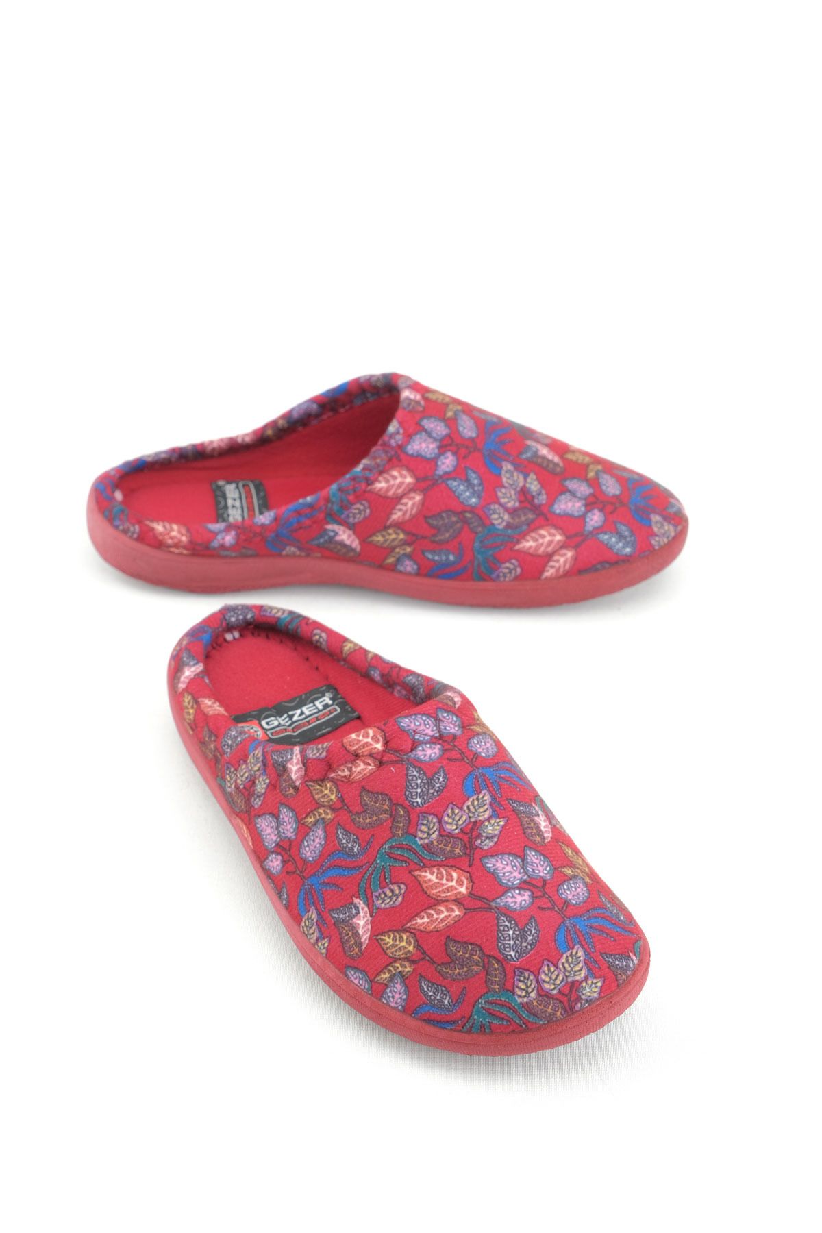 Gezer Slippers Burgundy Flat Trendyol