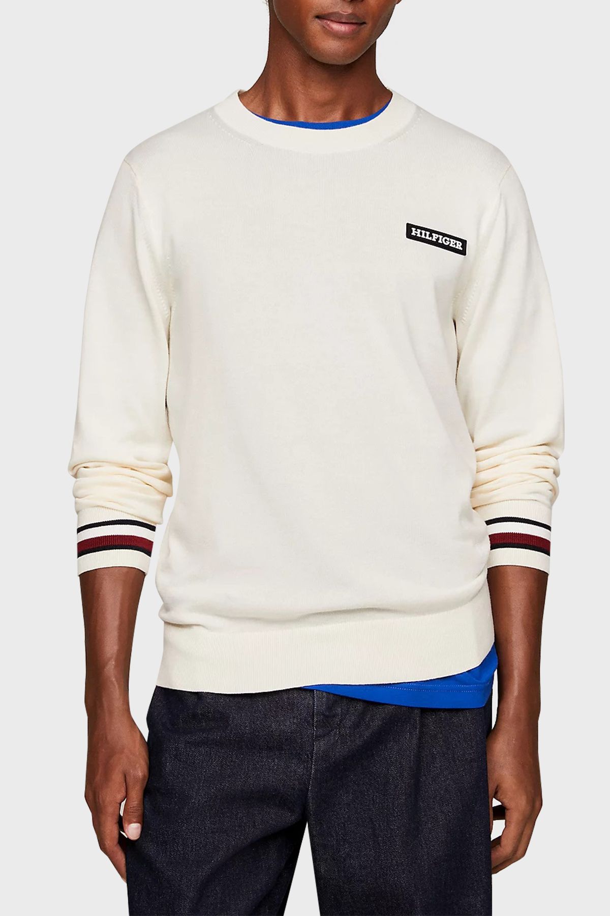 SWEAT مردانه SWEAT MW0MW33502 AEF گردن خدمه پنبه ارگانیک Tommy Hilfiger