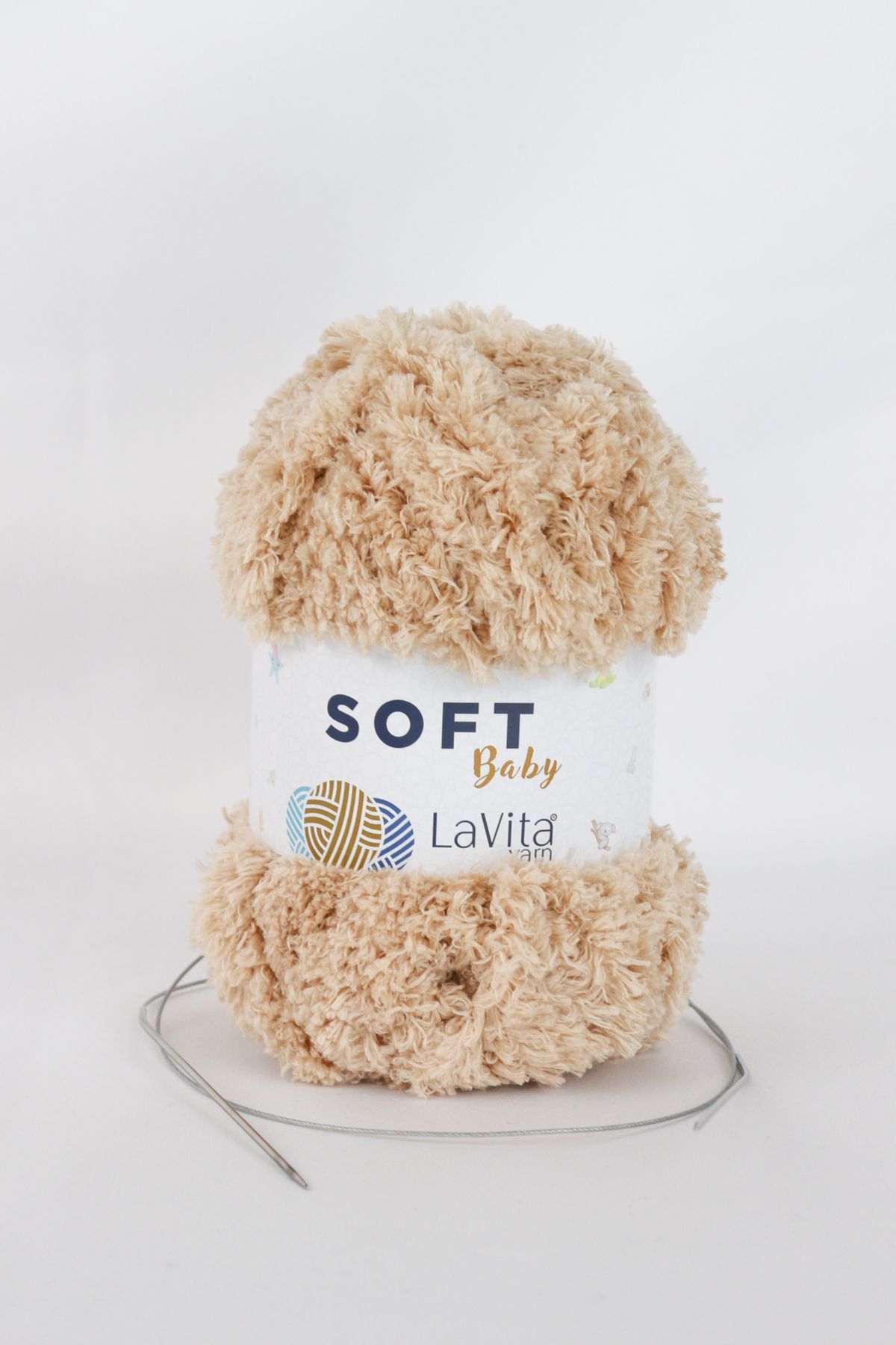 LaVita Yarn-خيط مخملي ناعم للأطفال أميجورومي خيط حياكة يدوي تاكا (7119-ساند) خيط تاكا 1
