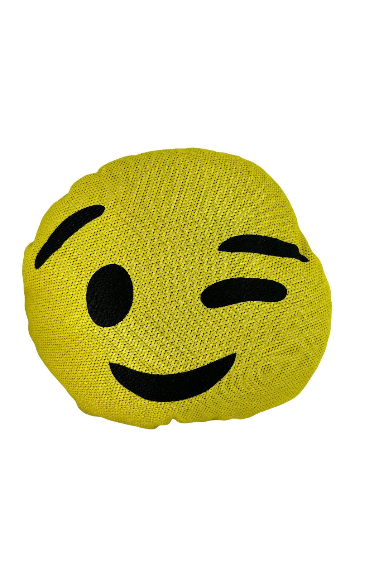TKY Emoji Car Neck Pillow Smiling Eight Yellow