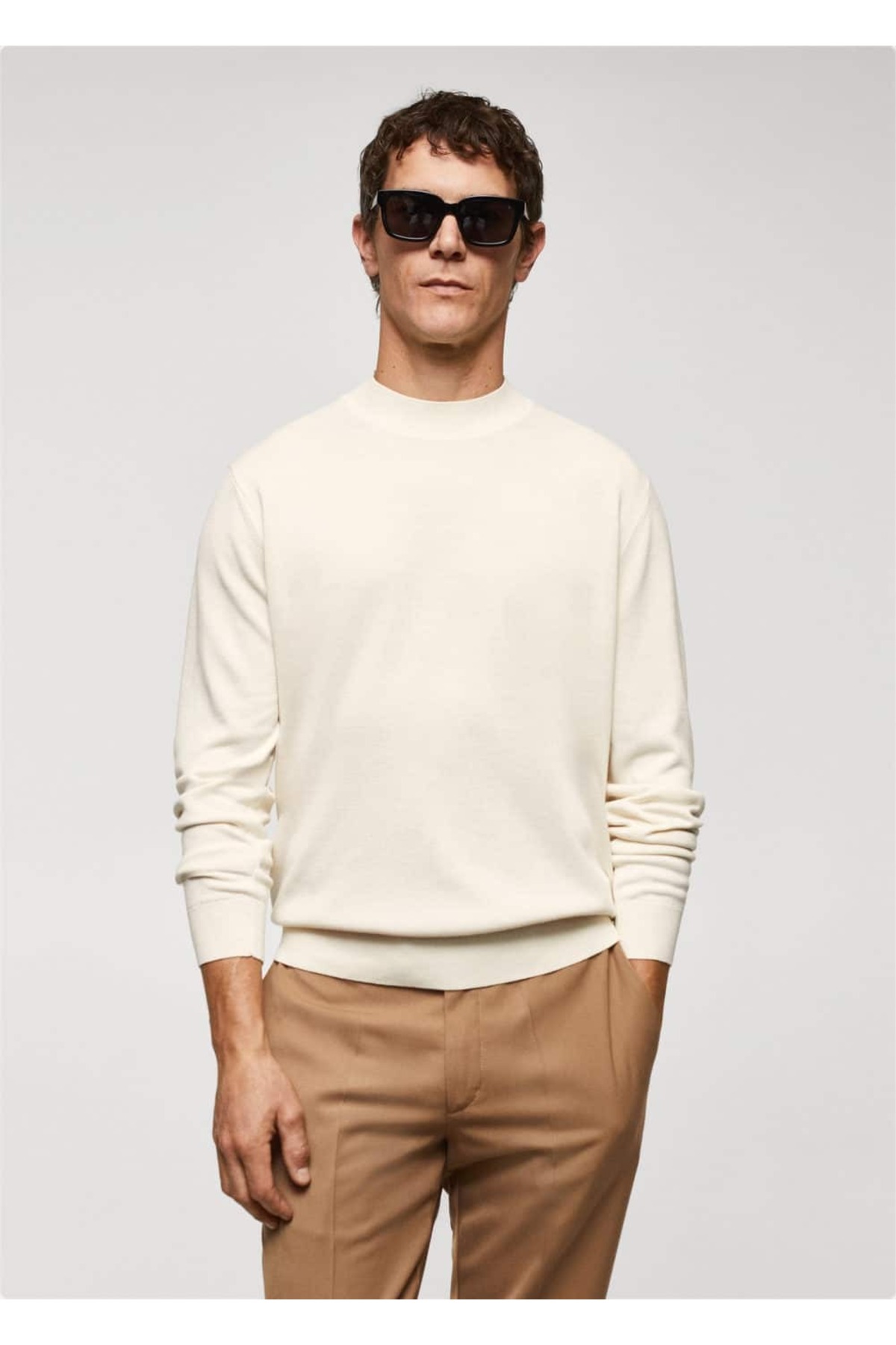 Recycled Fabric Perkins Collar Sweater