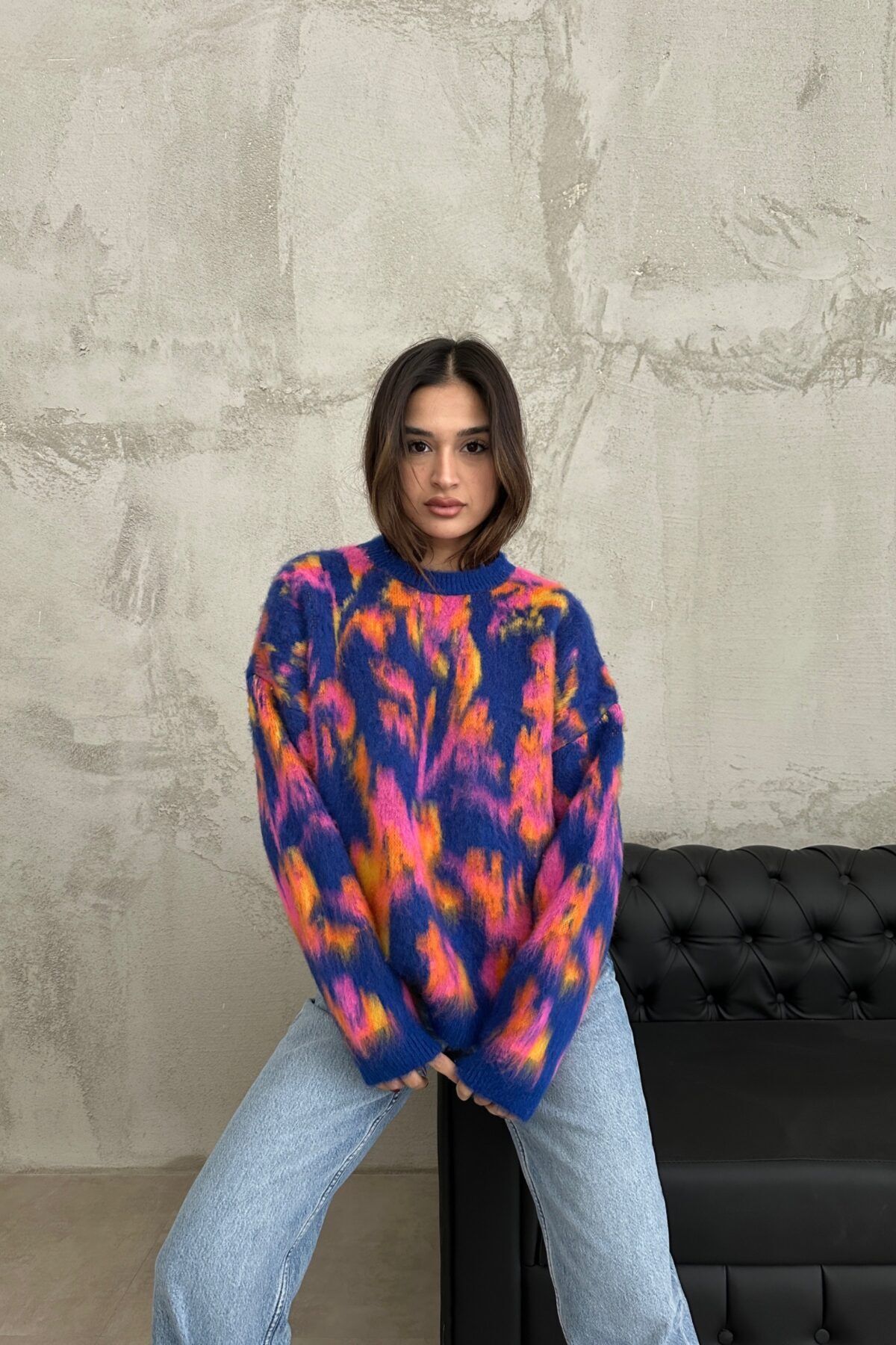 HİRAZ-ADENSIS Multicolored Bearded Sweater first spring 4
