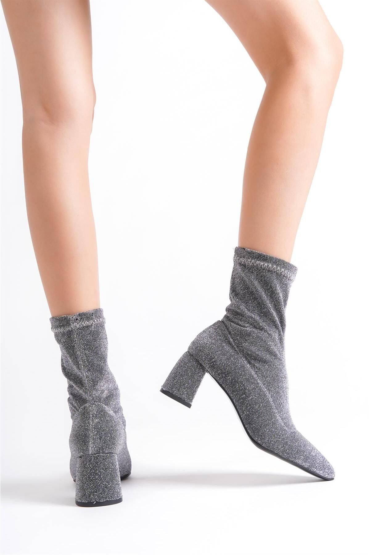 Grey sock boots best sale