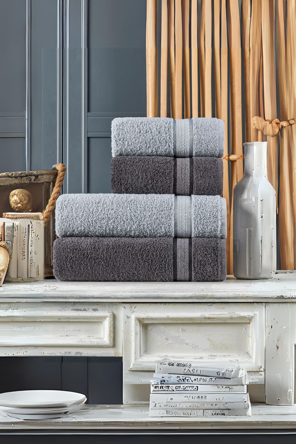 Grey bath towels deals