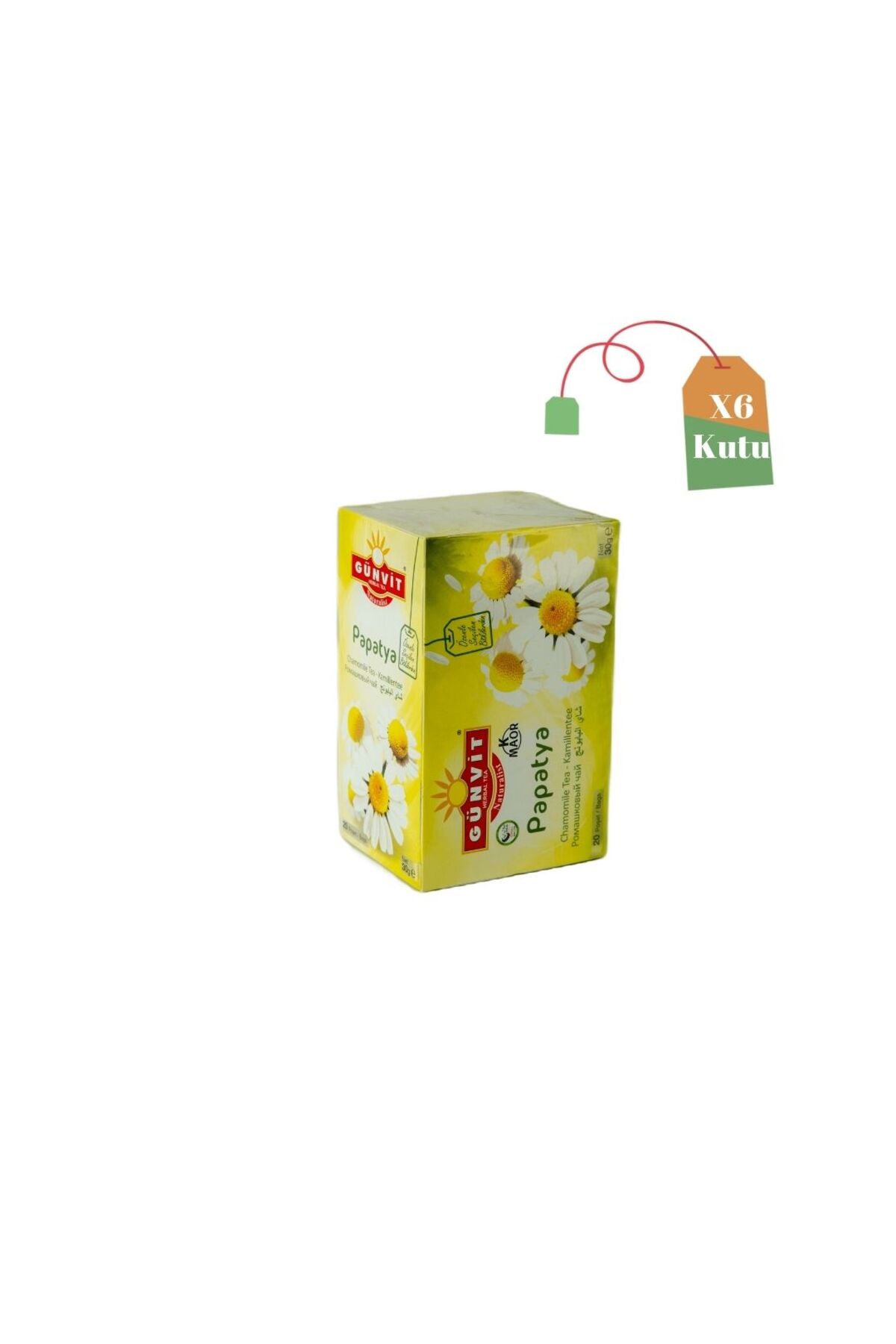 Günvit Papatya Çayı Bardak Süzen Poşet 20'li Kutu X 6