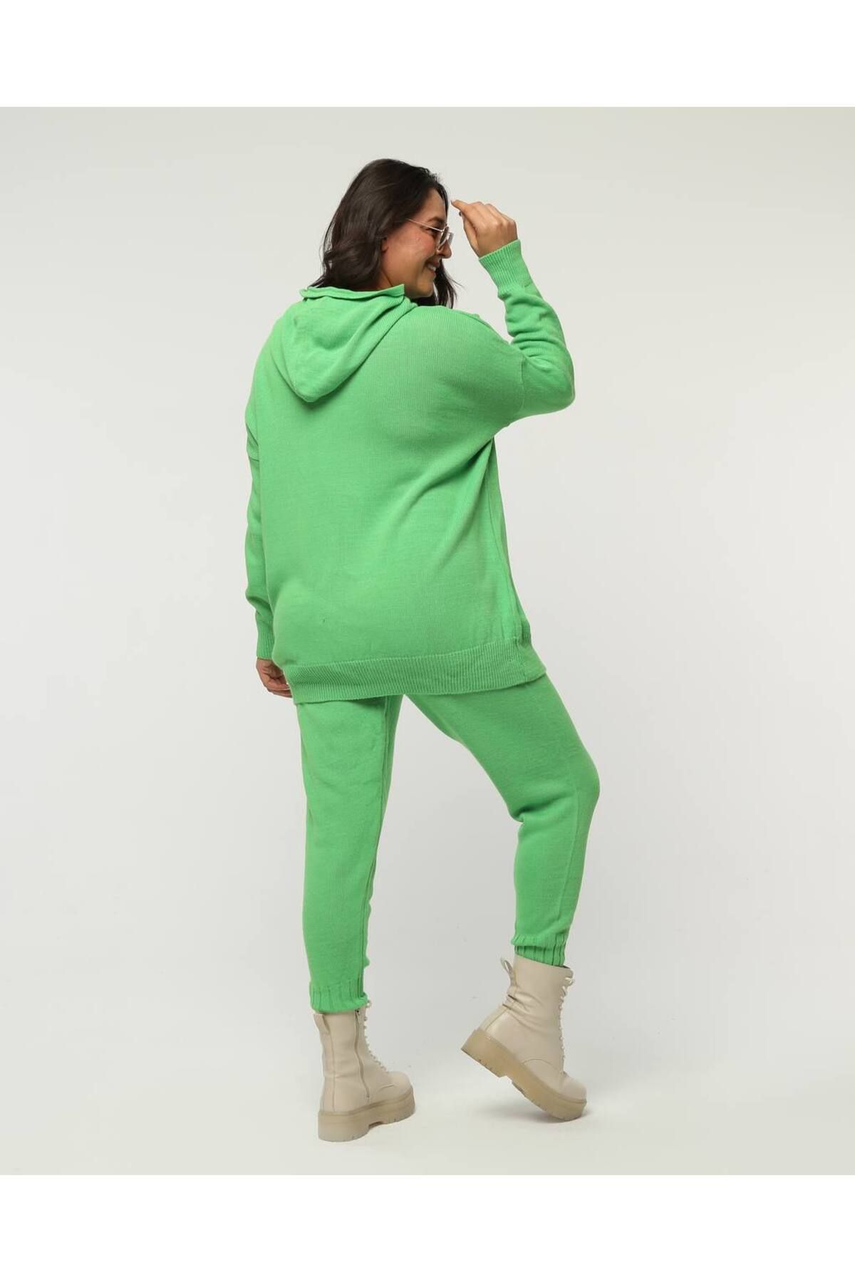 OUZ Fashion-Hooded Knitwear Set 3